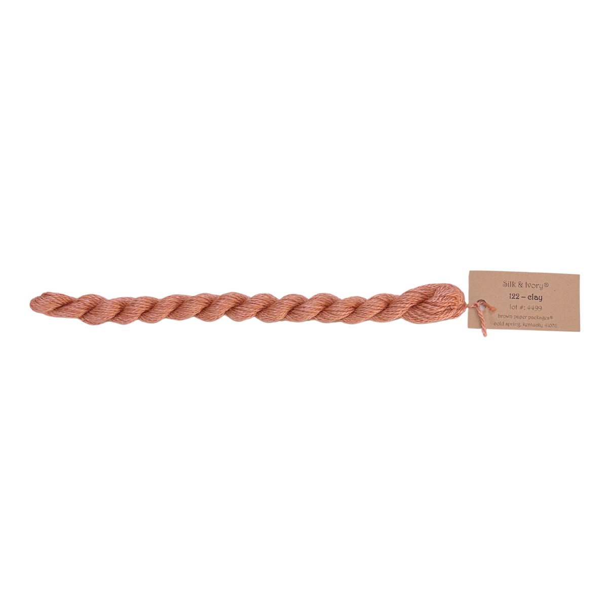 Silk & Ivory Thread - Clay
