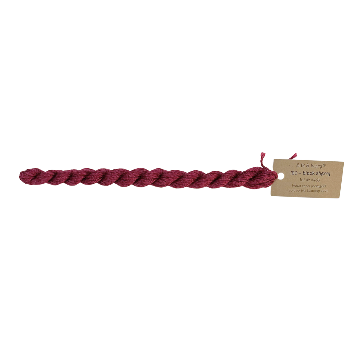 Silk & Ivory Thread - Black Cherry
