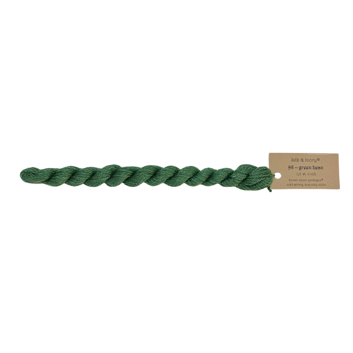 Silk & Ivory Thread - Green Bean