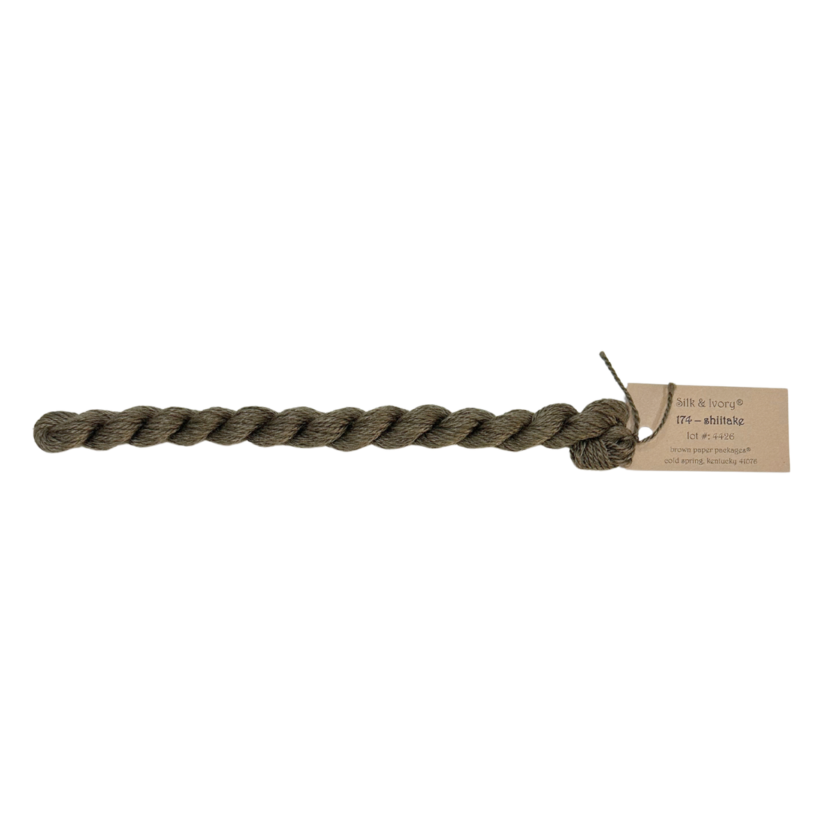 Silk & Ivory Thread - Shiitake
