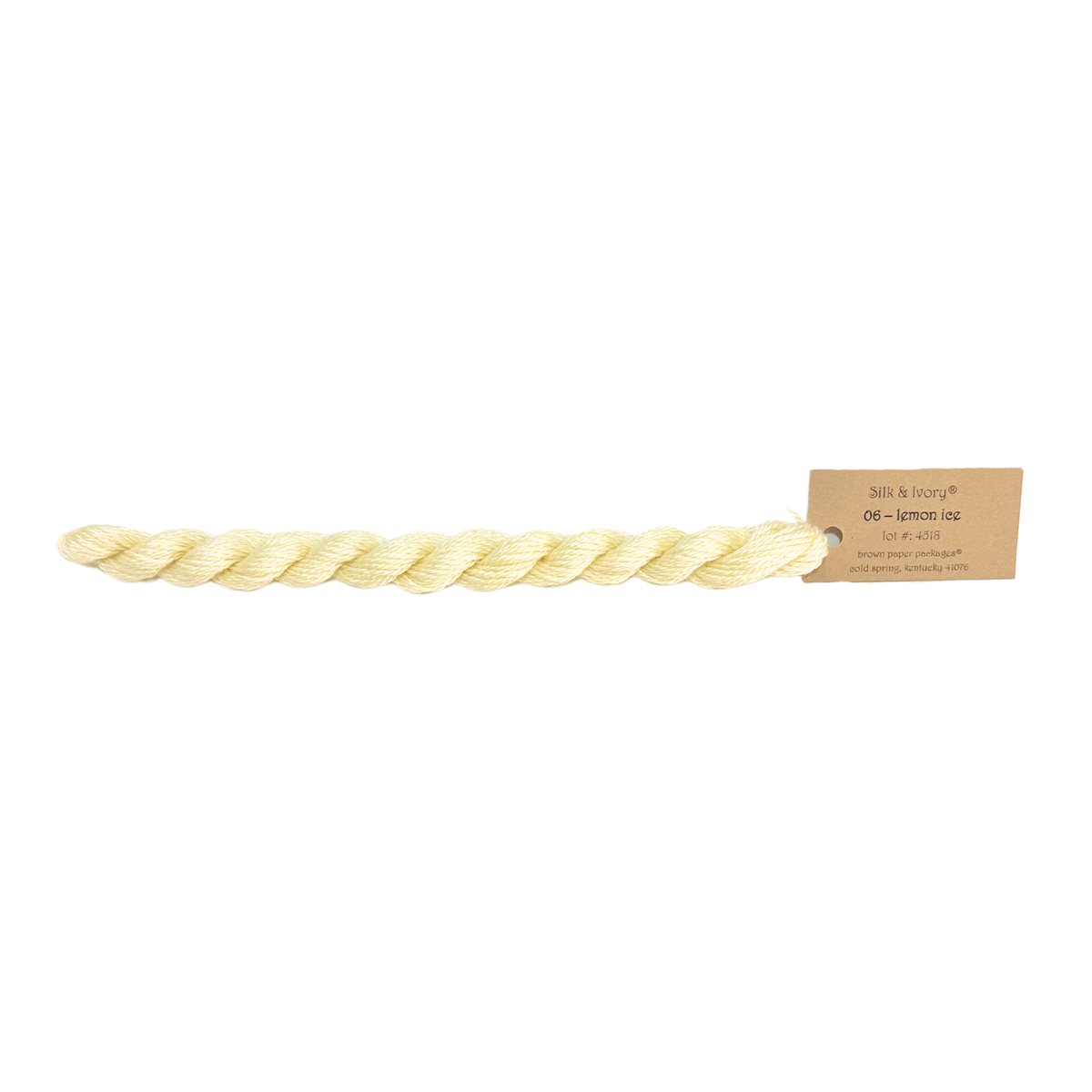 Silk & Ivory Thread - Lemon Ice