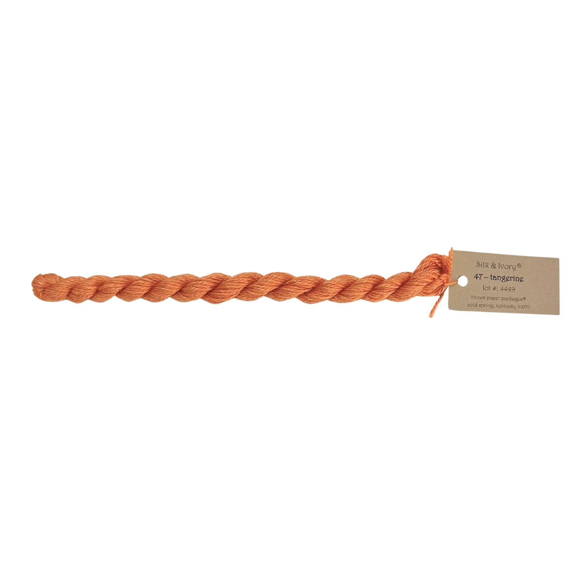 Silk & Ivory Thread - Tangerine