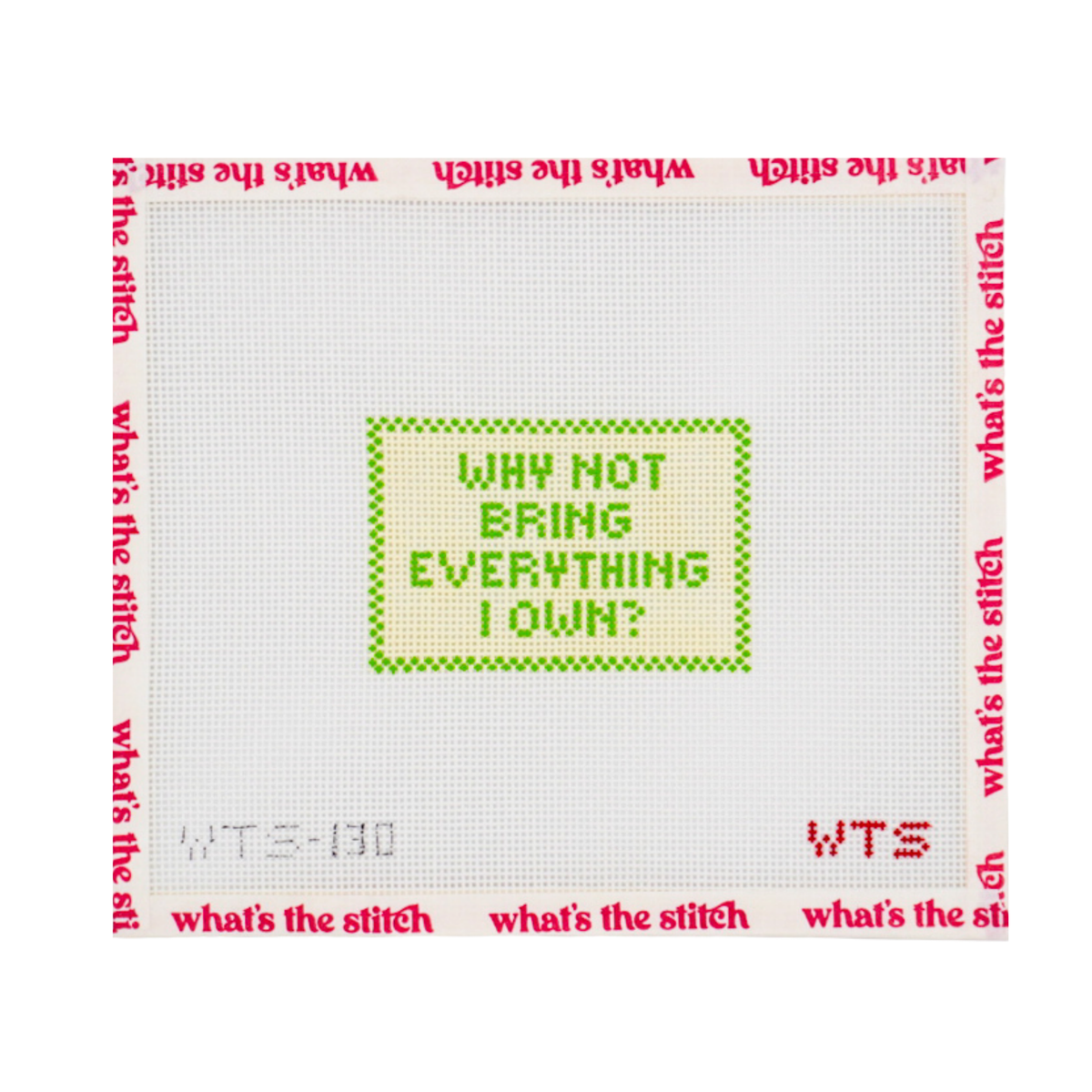 "Why Not Bring Everything I Own" Luggage Tag