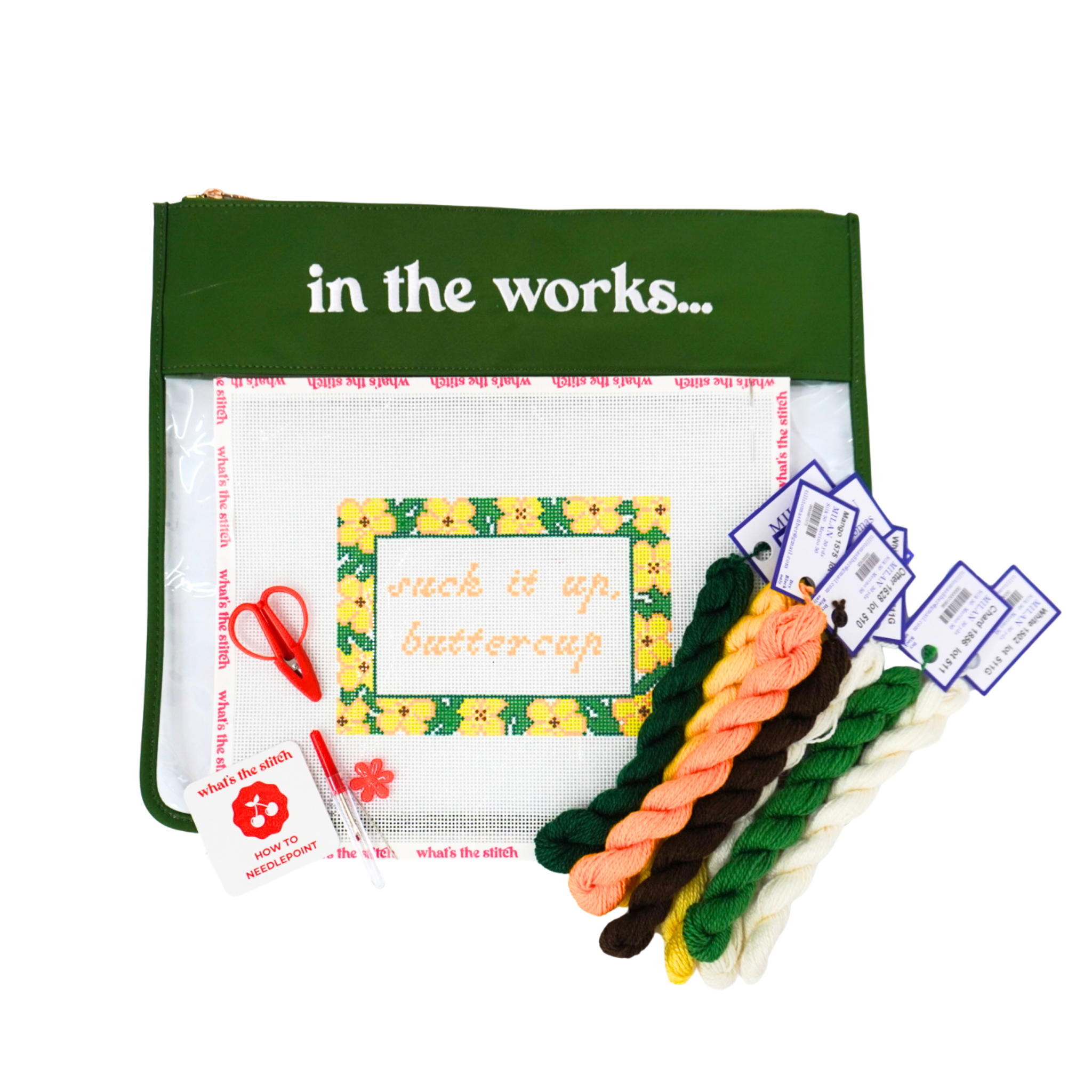Suck It Up, Buttercup Beginner Needlepoint Kit
