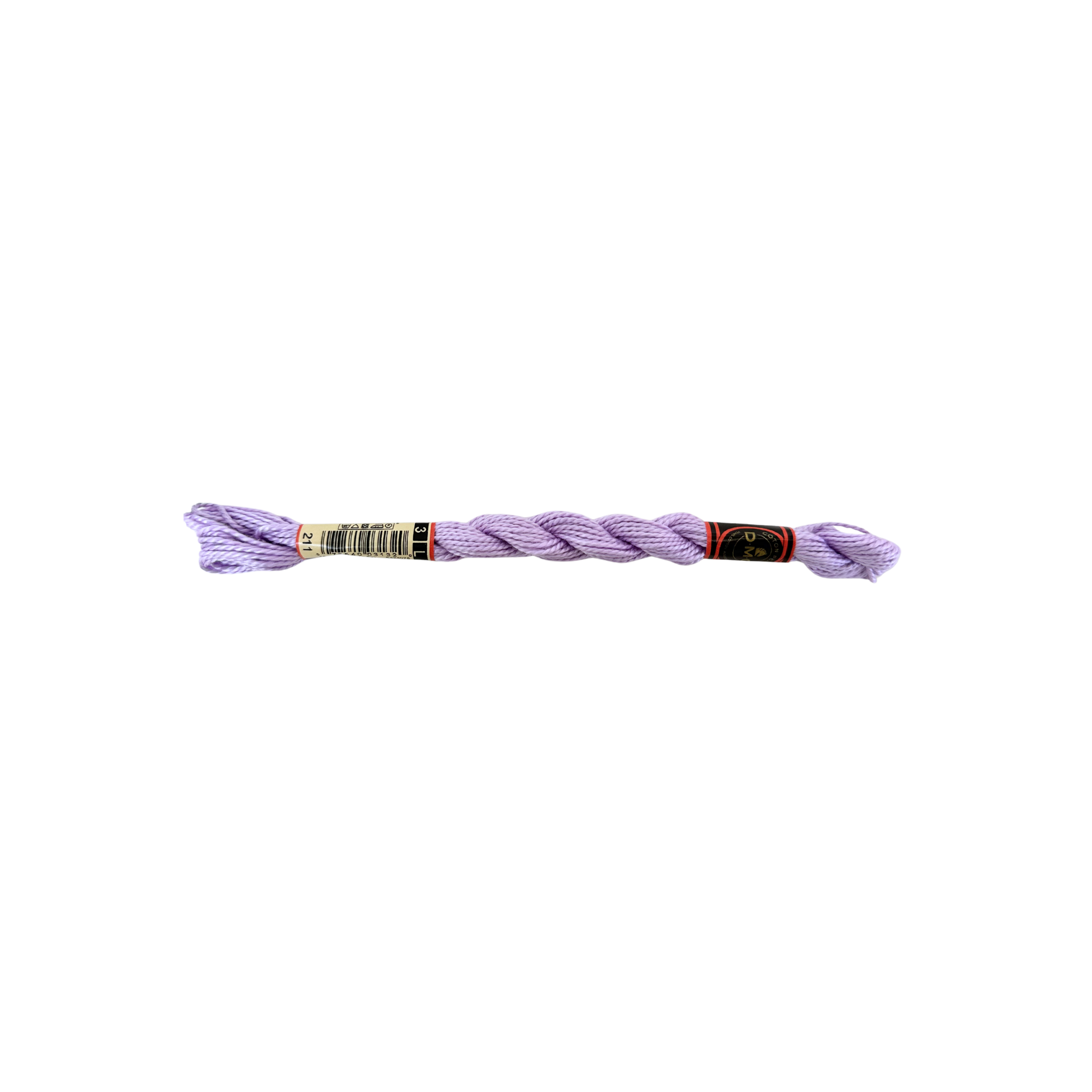 DMC 3 Pearl Cotton - Pearlescent Light Parma Violet #211