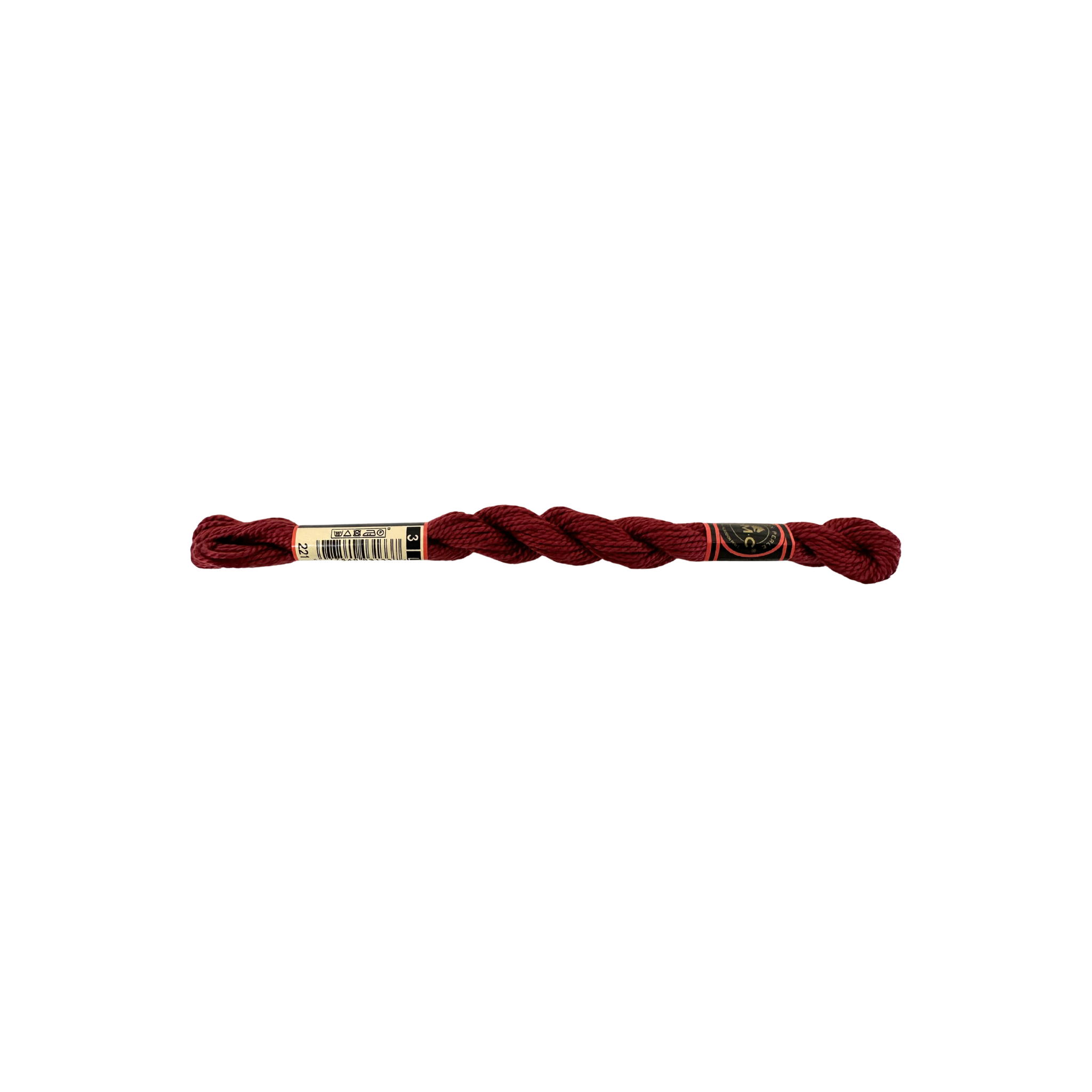 DMC 3 Pearl Cotton - Mars Red #221