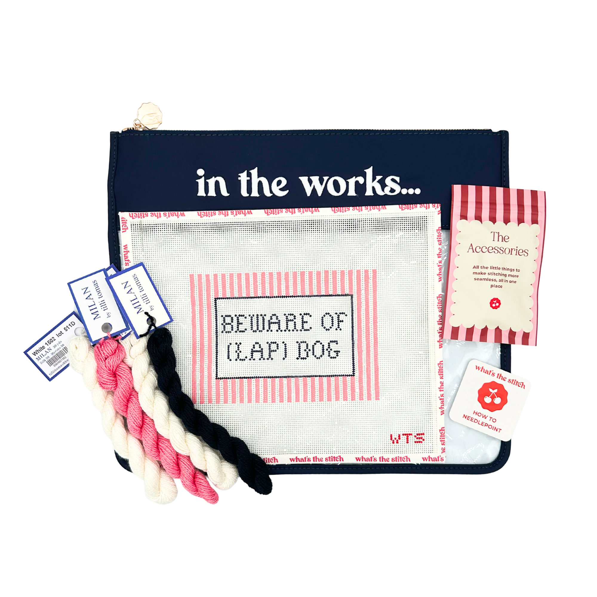 Beware of (Lap) Dog Beginner Needlepoint Kit
