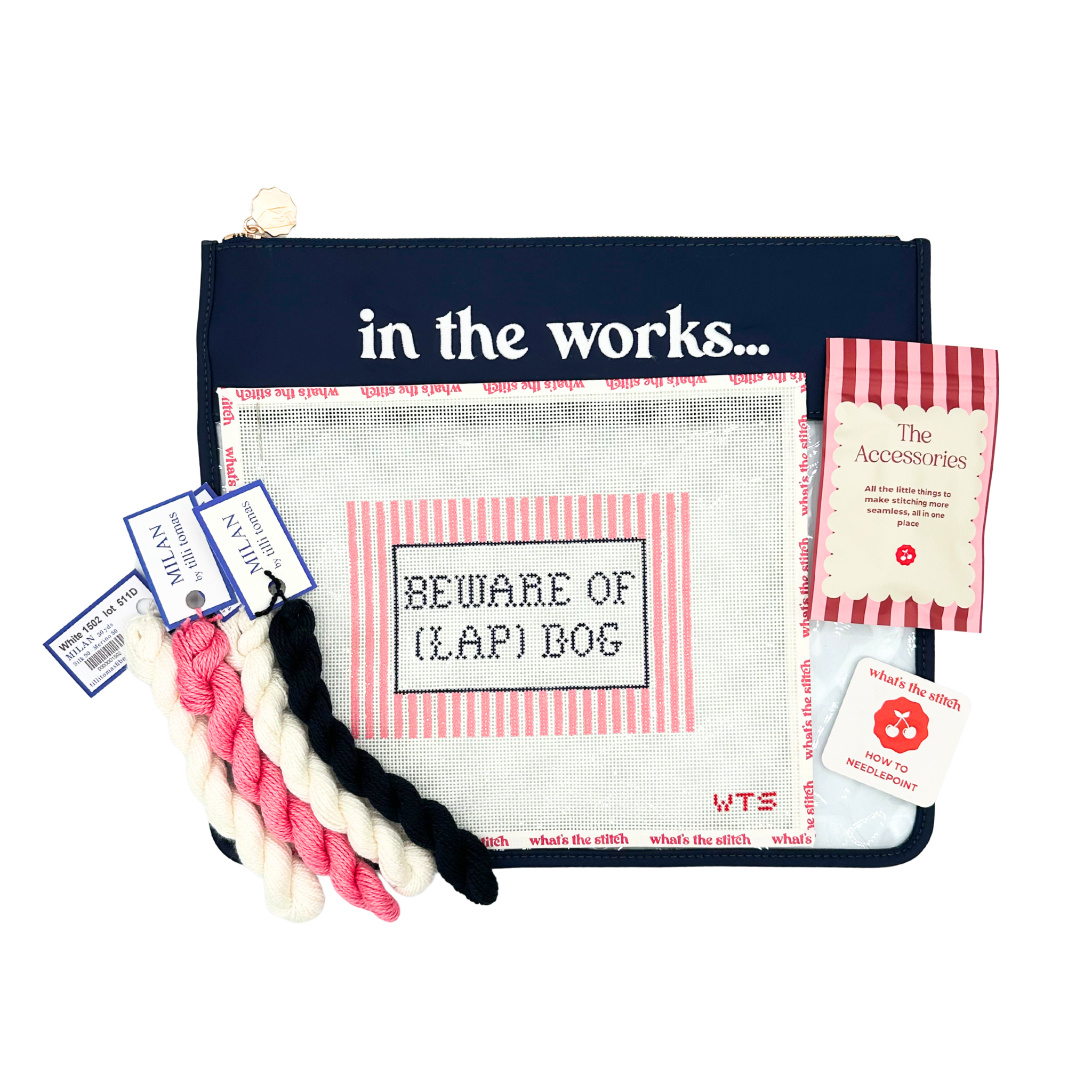 Beware of (Lap) Dog Beginner Needlepoint Kit