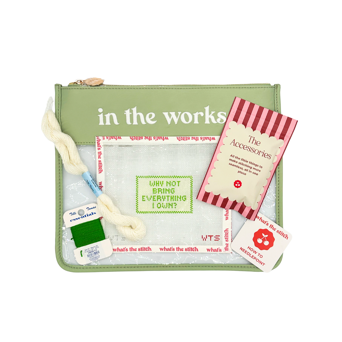 Stitch Basic Design Why Not Bring Everything I Own Beginner Needlepoint Kit Needlepoint ...