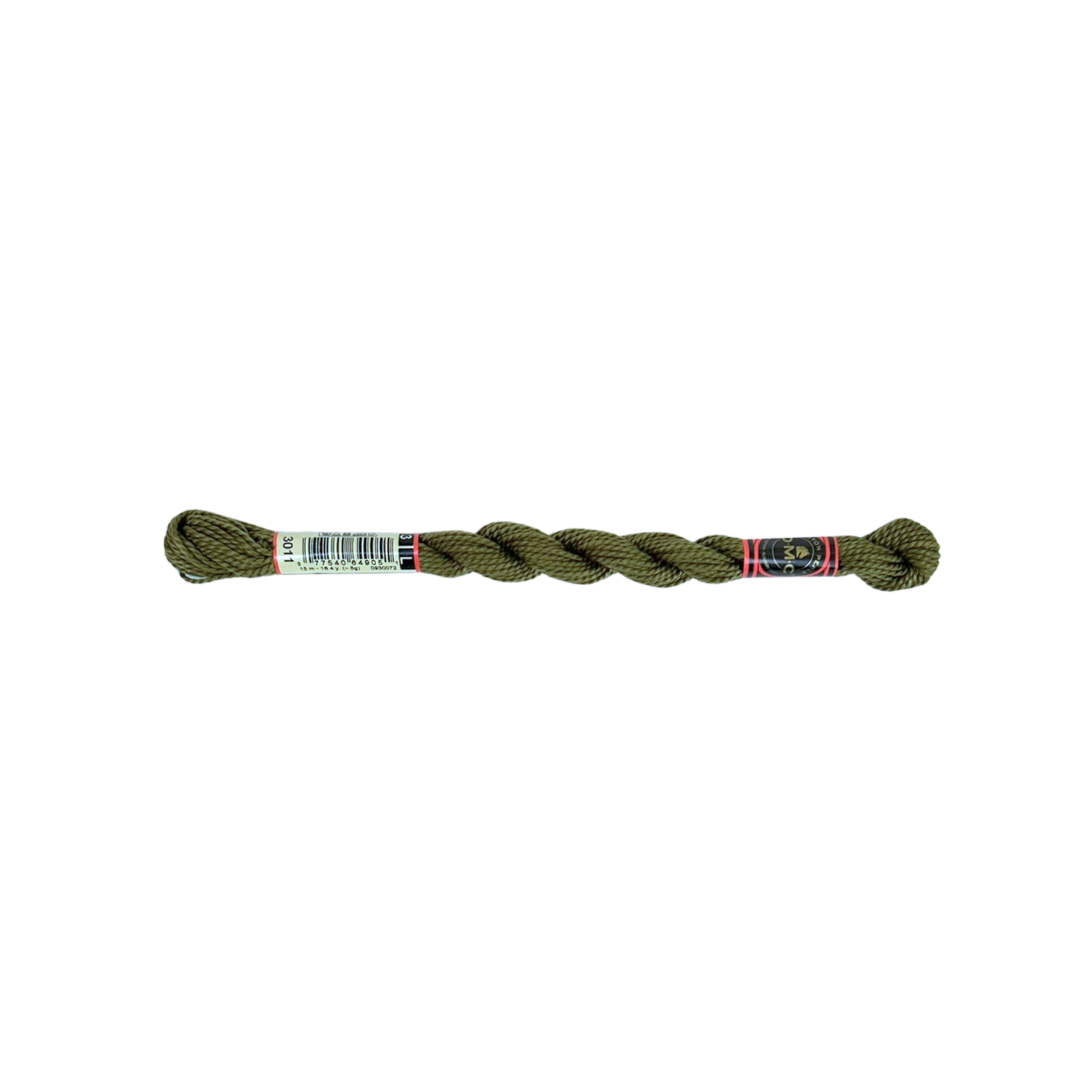 DMC 3 Pearl Cotton - Deep Olive #3011