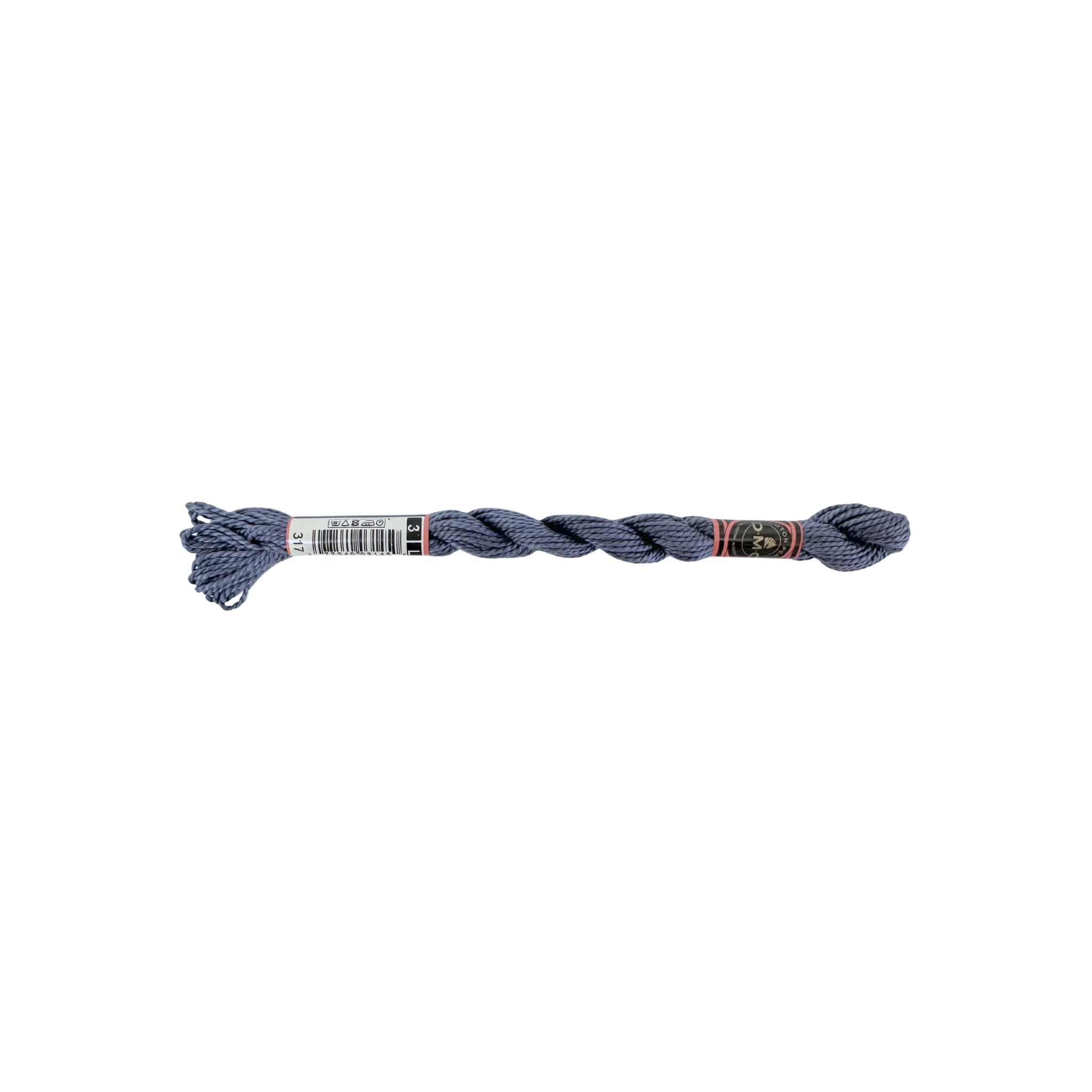 DMC 3 Pearl Cotton - Metallic Steel #317
