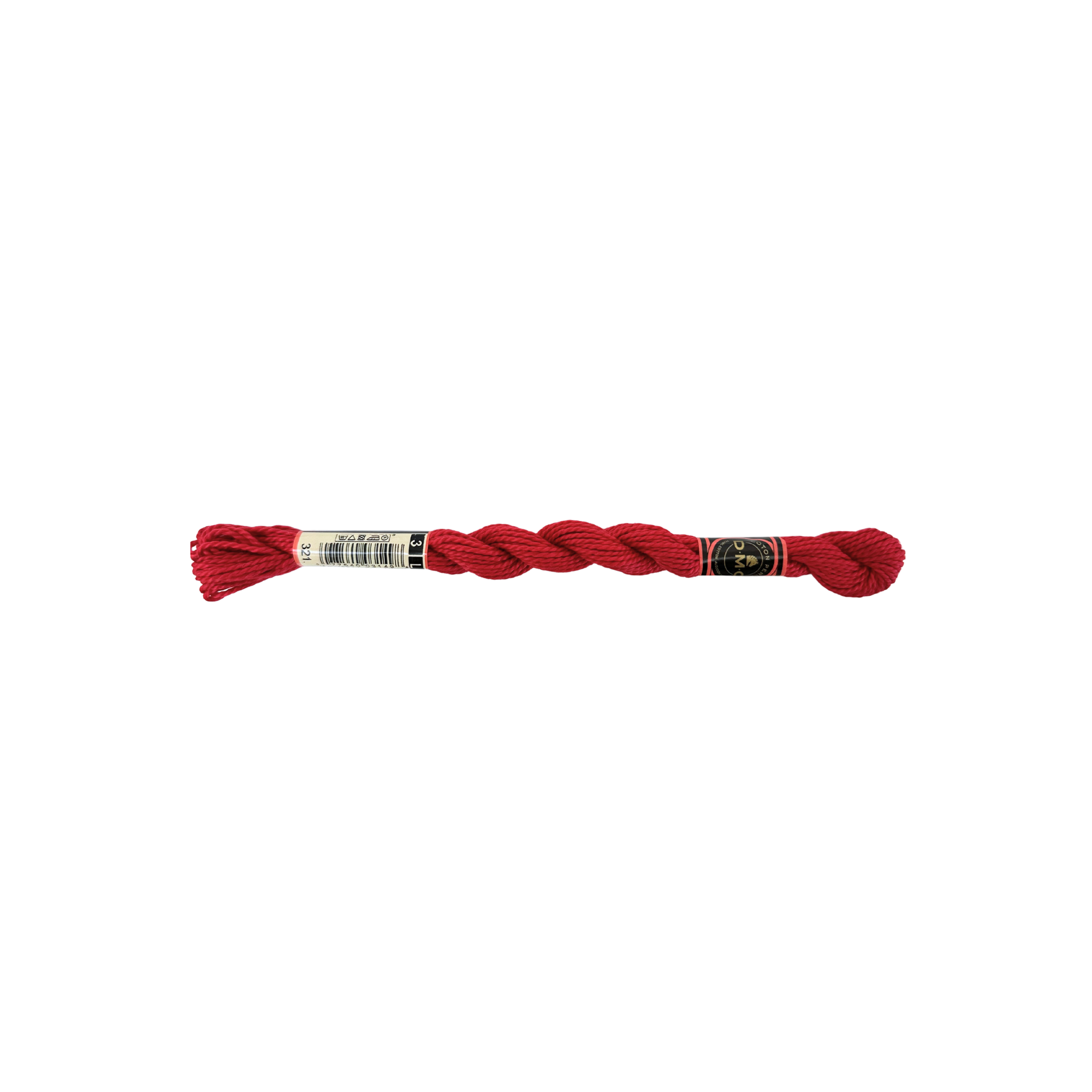 DMC 3 Pearl Cotton - Metallic Carmine Red #321
