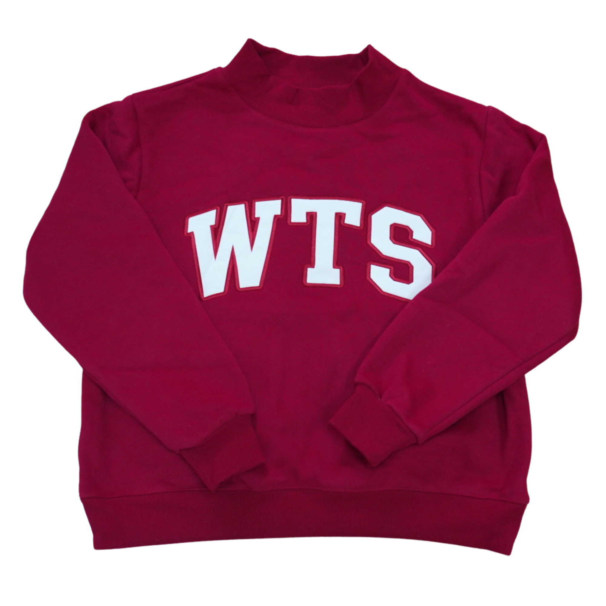 Burgundy Mockneck Pullover