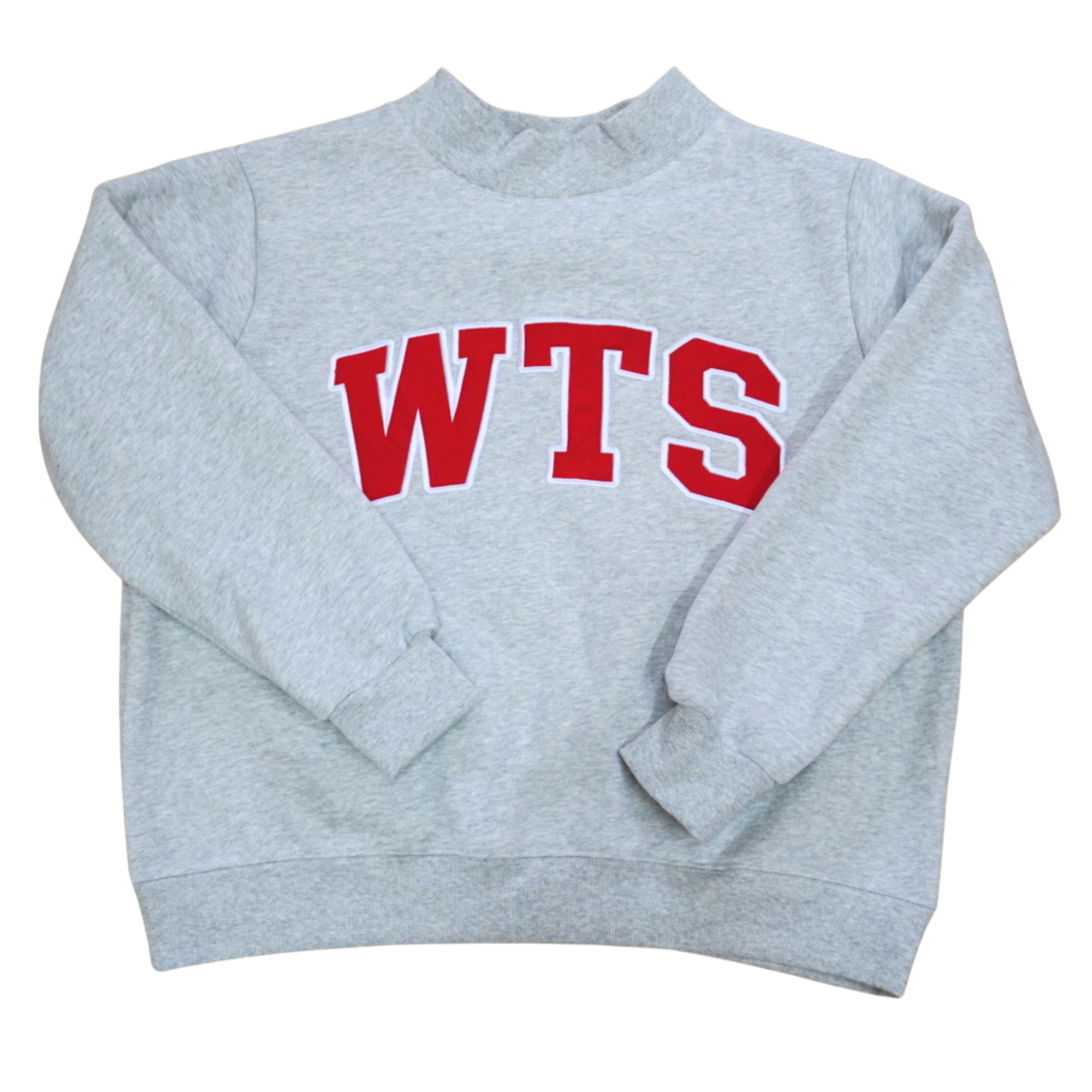 Grey Mockneck Pullover