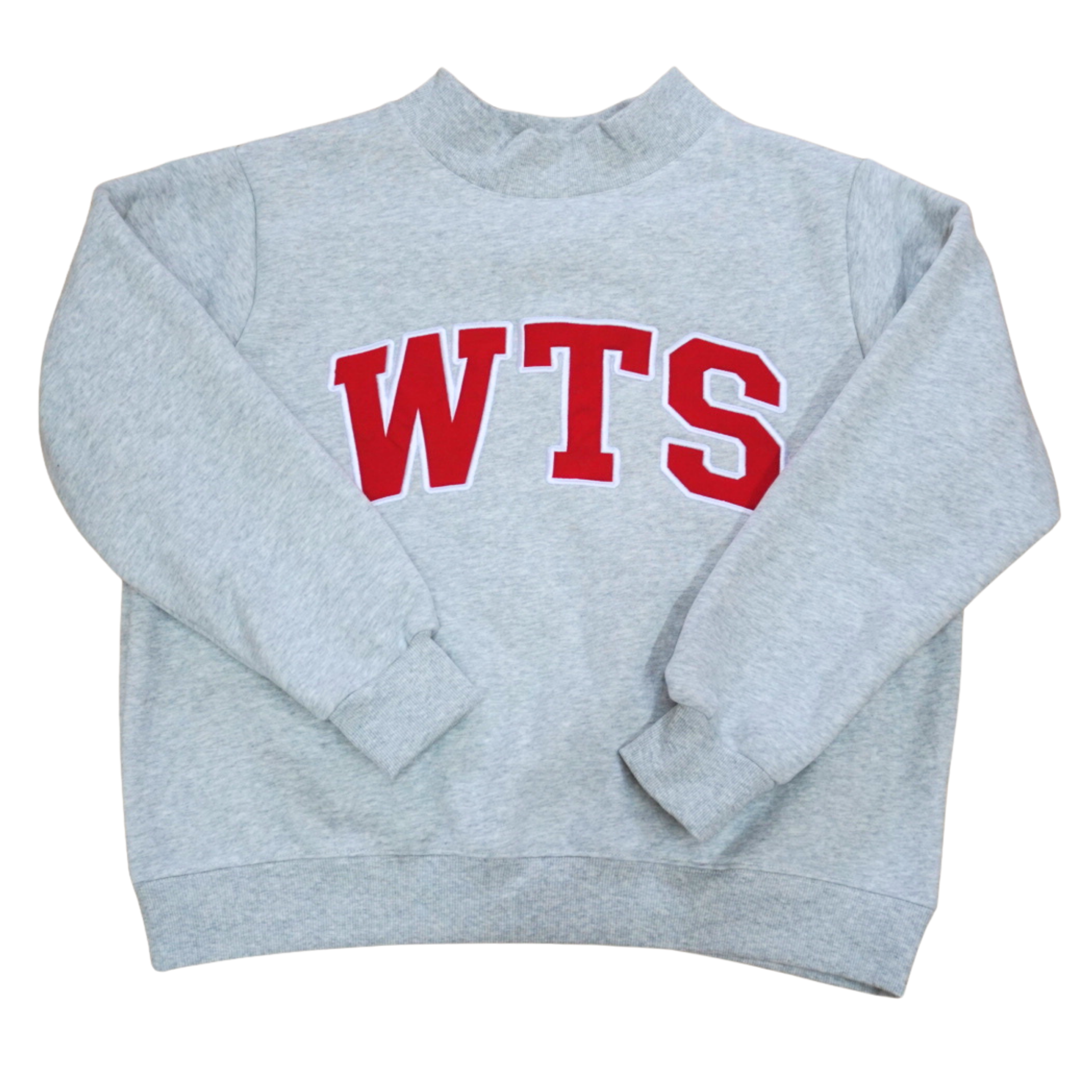 Grey Mockneck Pullover