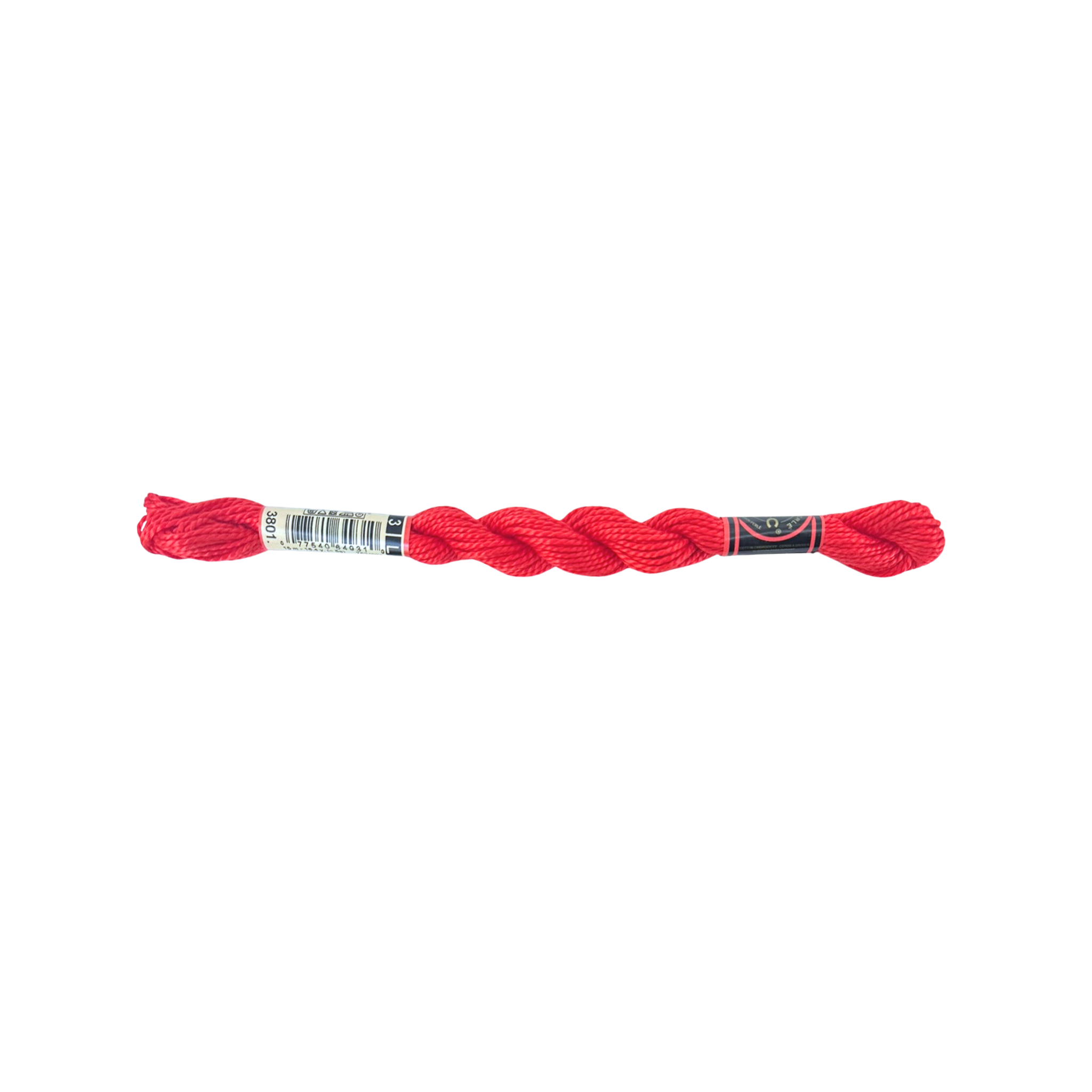 DMC 3 Pearl Cotton - Tulip Red #3801