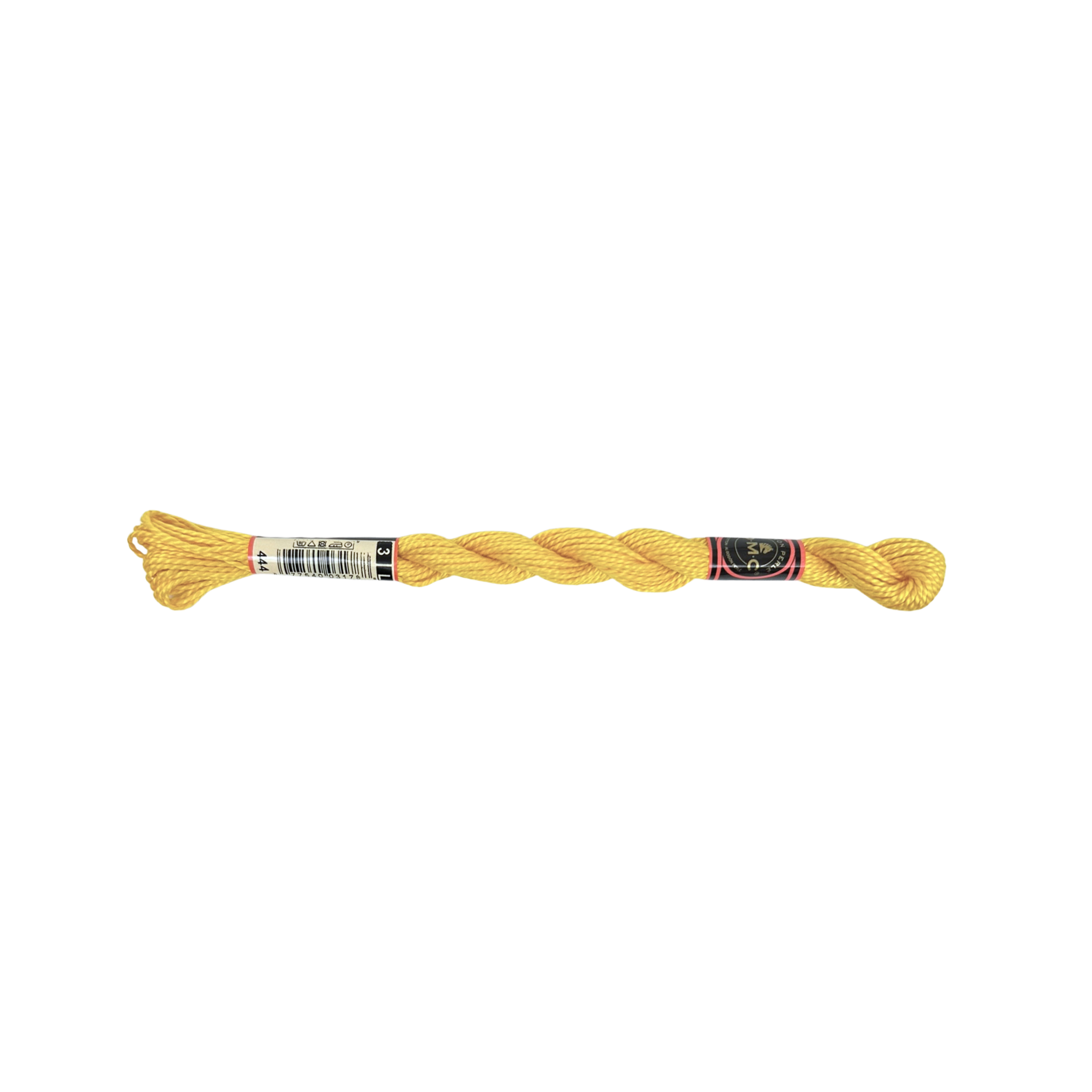 DMC 3 Pearl Cotton - Bright Yellow #444