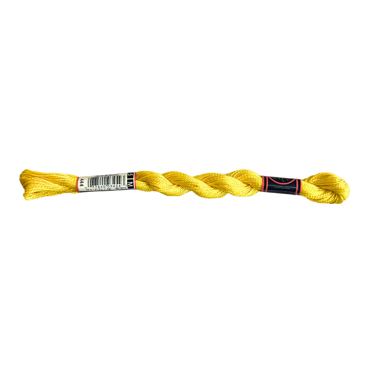 DMC 5 Pearl Cotton - Bright Yellow #444