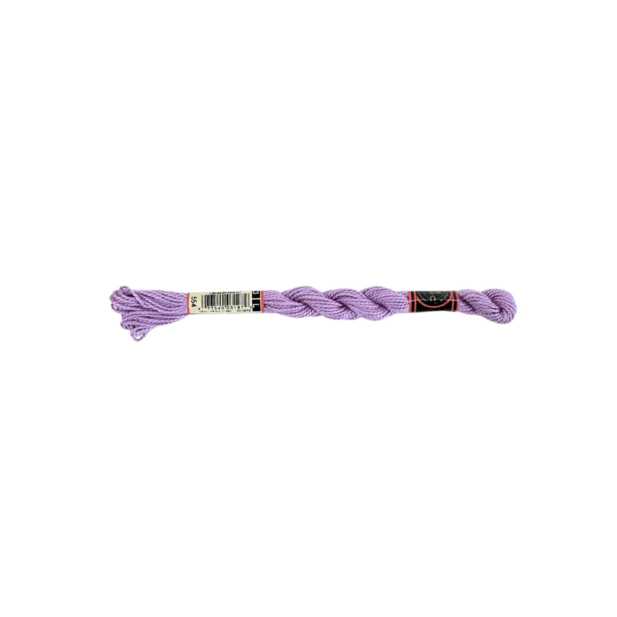 DMC 3 Pearl Cotton - Pastel Purple #554