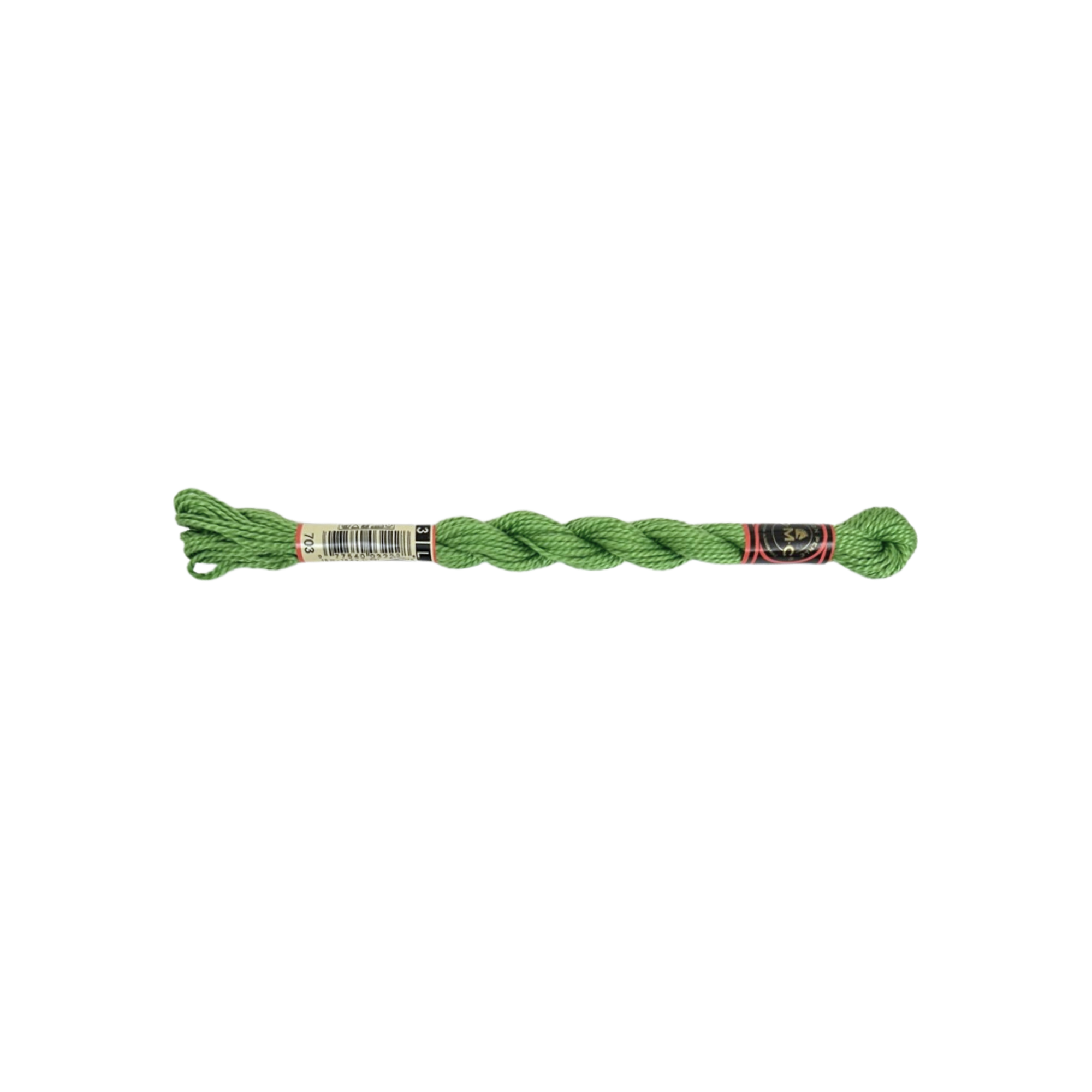 DMC 3 Pearl Cotton - Metallic Spring Green #703