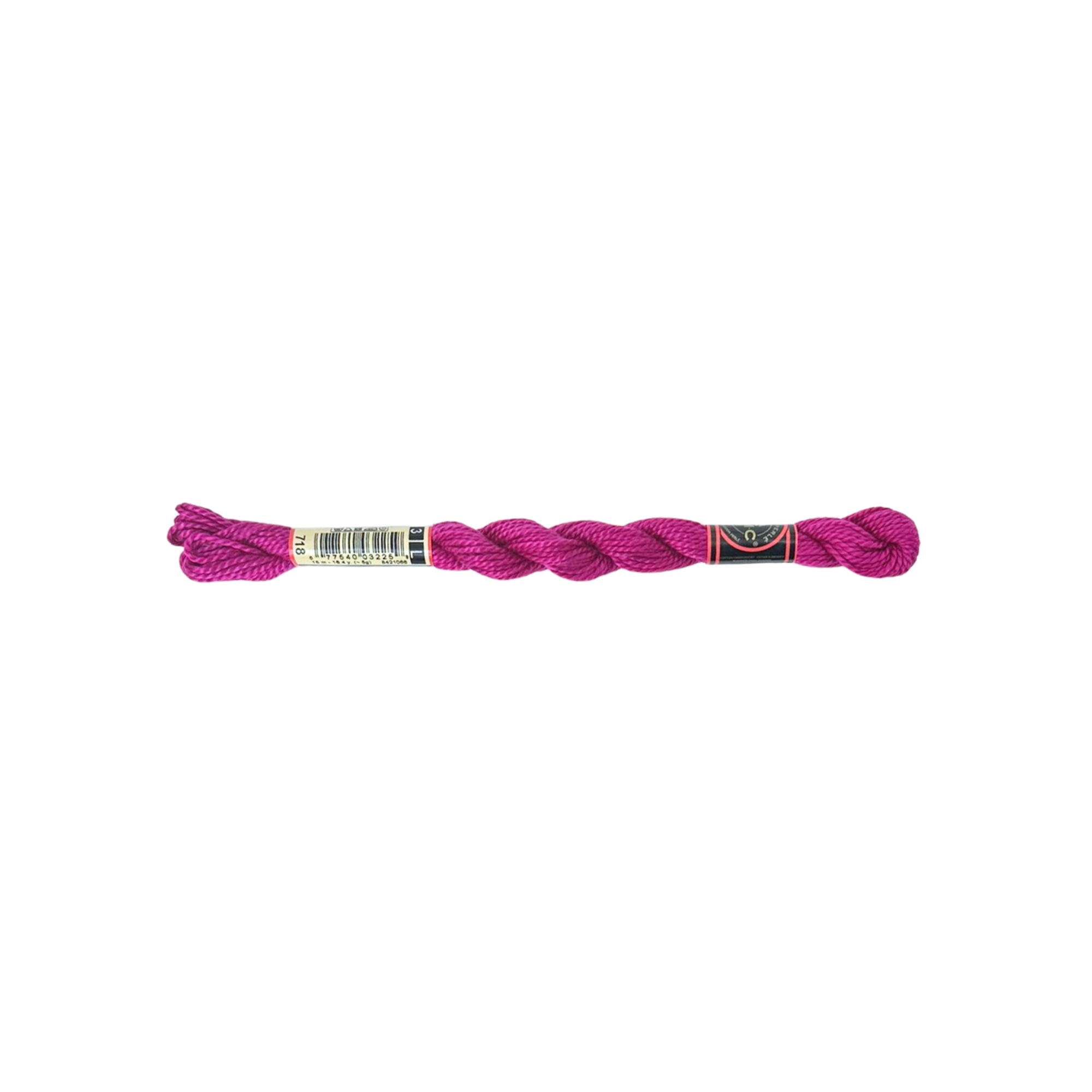 DMC 3 Pearl Cotton - Metallic Rose Magenta #718