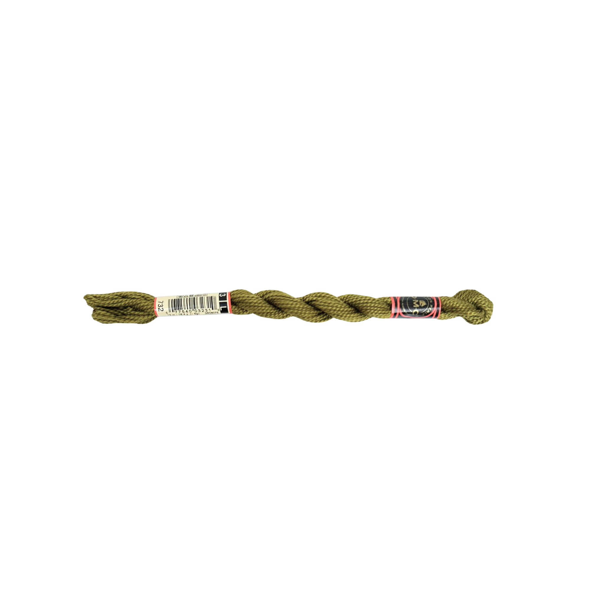 DMC 3 Pearl Cotton - Light Bronzed Green #732