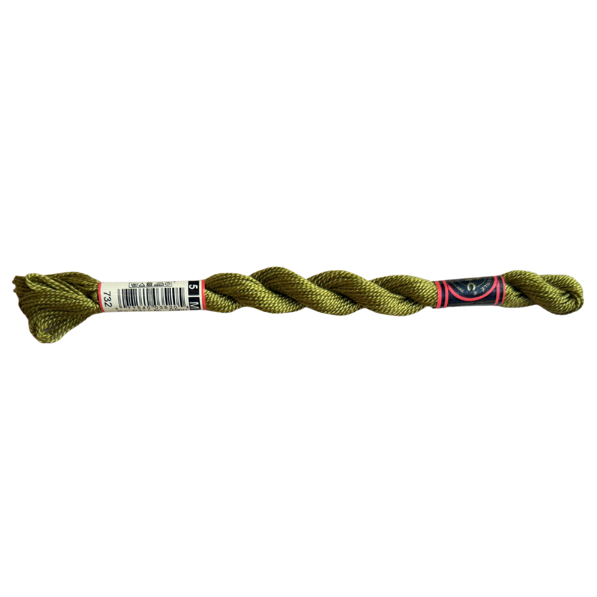DMC 5 Pearl Cotton - Light Bronzed Green #732