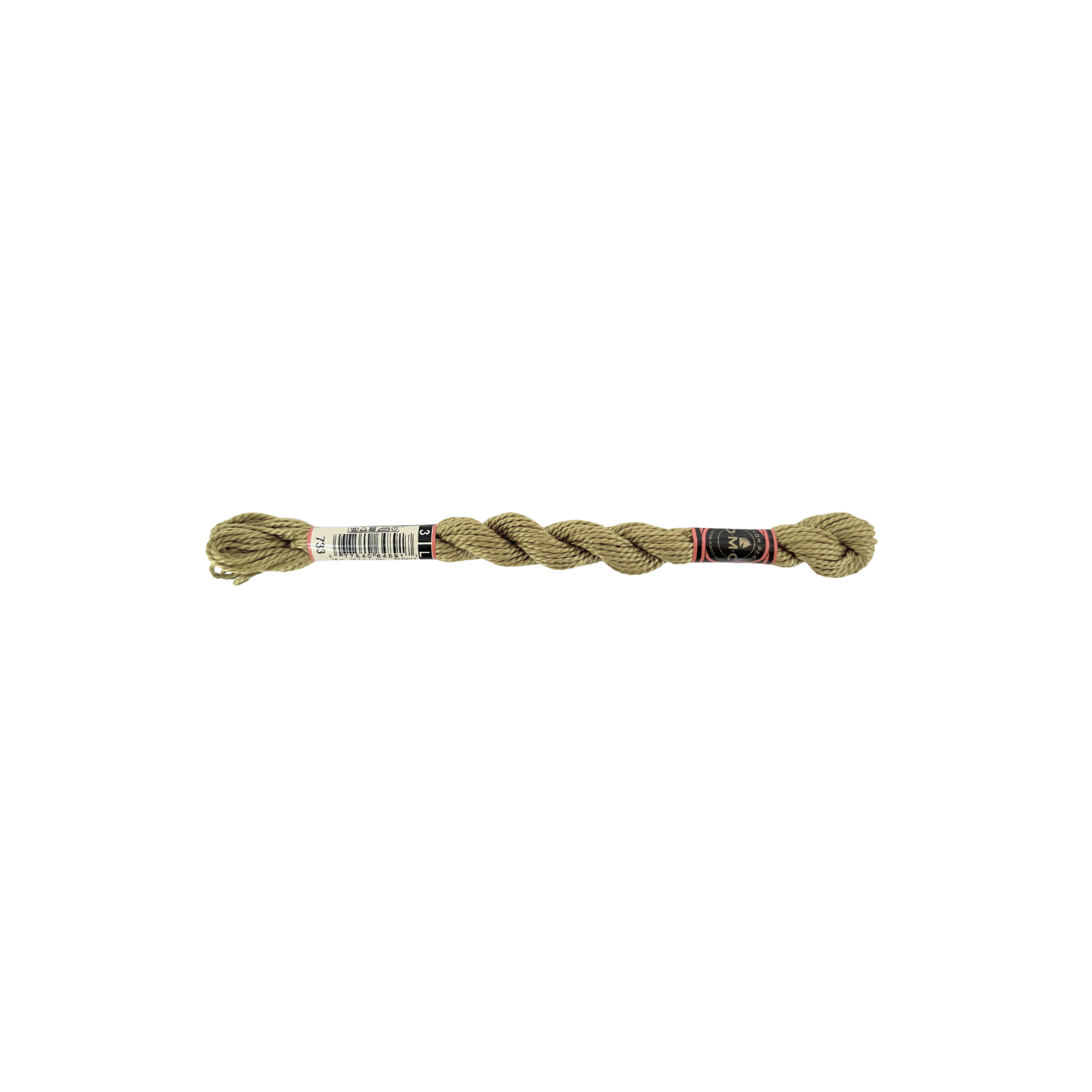 DMC 3 Pearl Cotton - Golden Green #733
