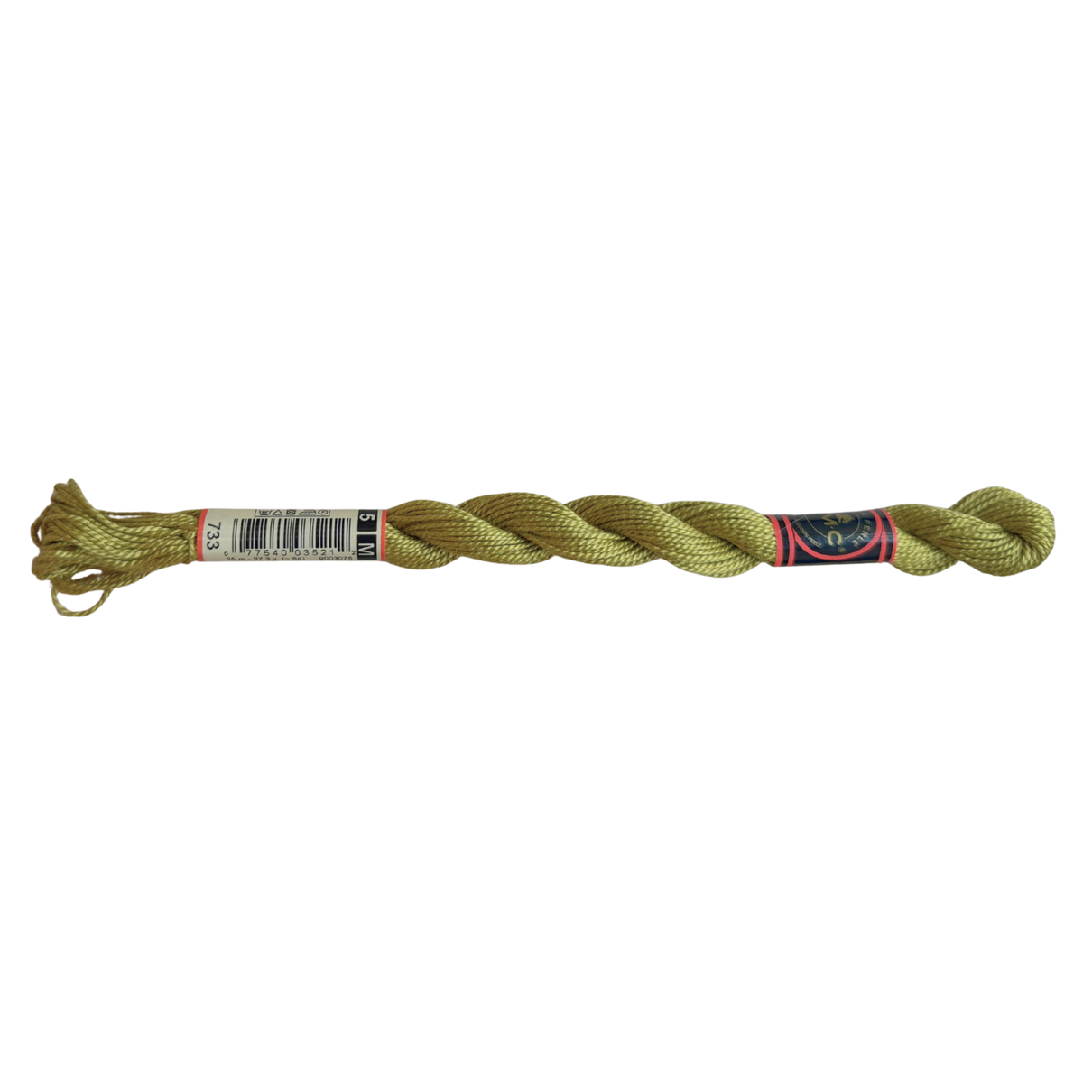 DMC 5 Pearl Cotton - Golden Green #733