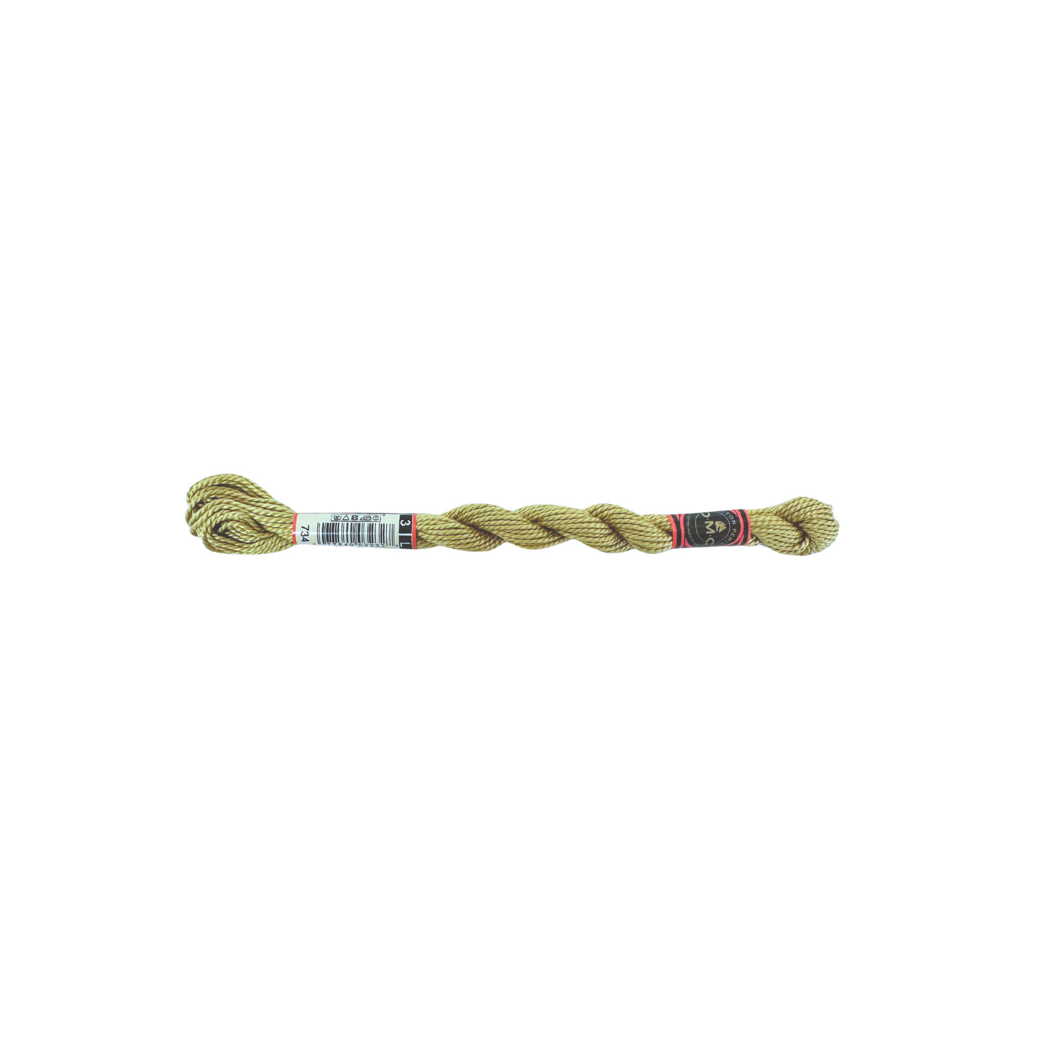 DMC 3 Pearl Cotton - Broken Olive #734
