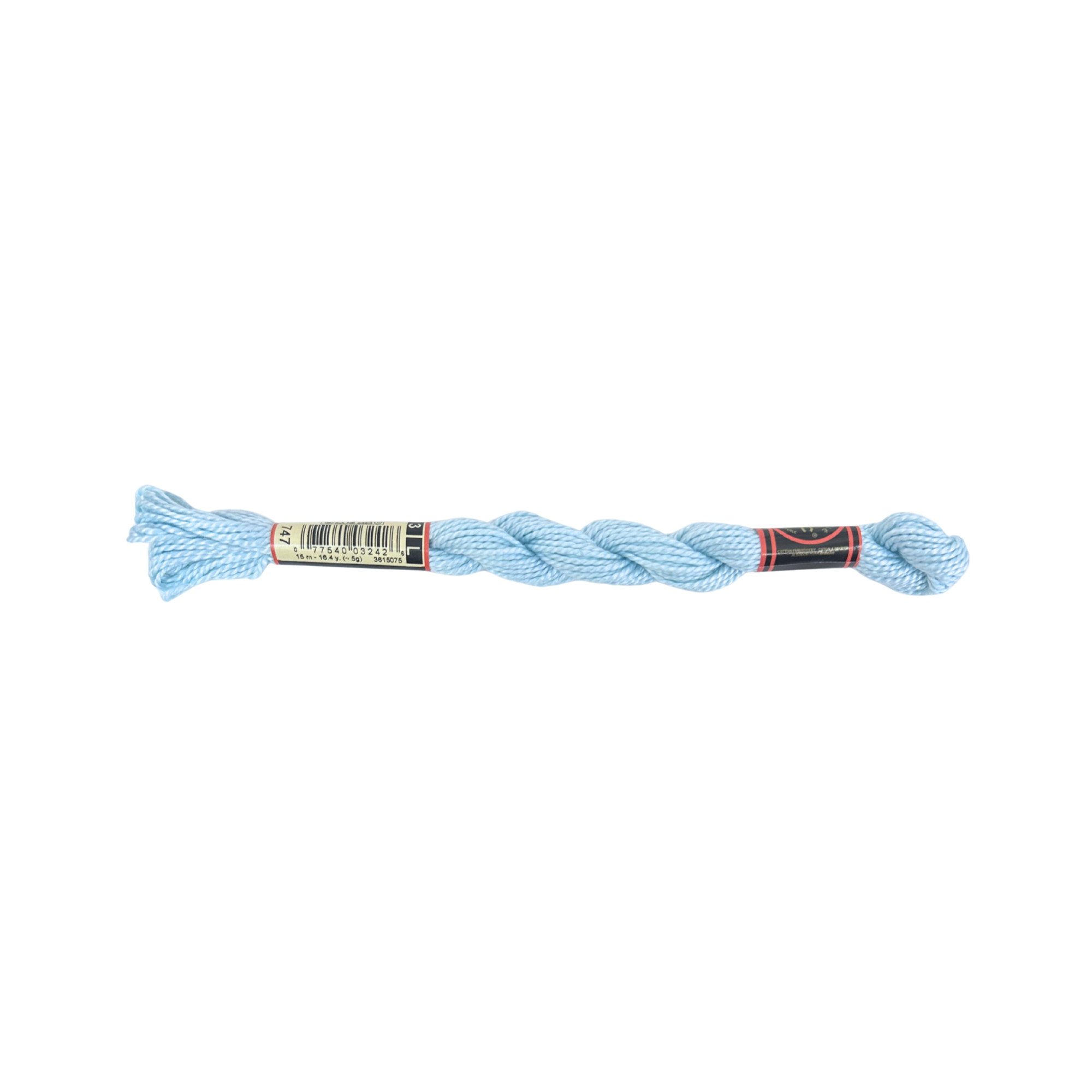 DMC 3 Pearl Cotton - Pearlescent Blue Sea Mist #747