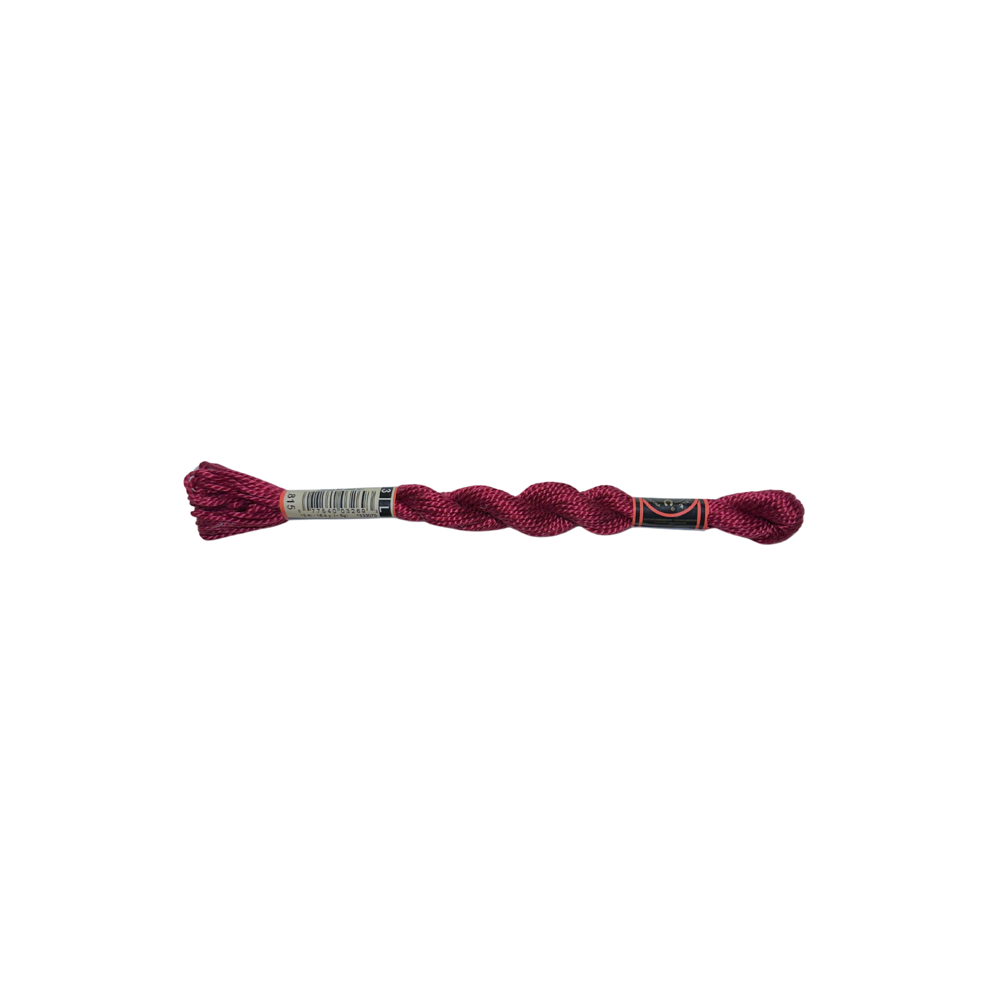DMC 3 Pearl Cotton - Metallic Black Cherry #815