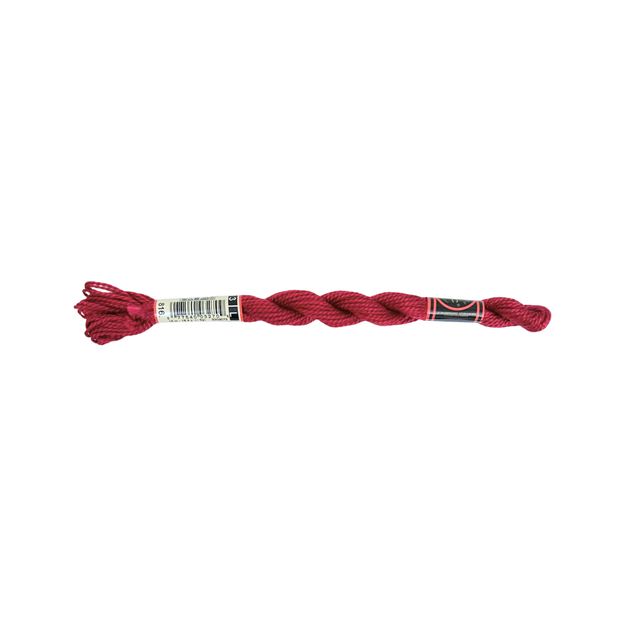DMC 3 Pearl Cotton - Cherry Red #816