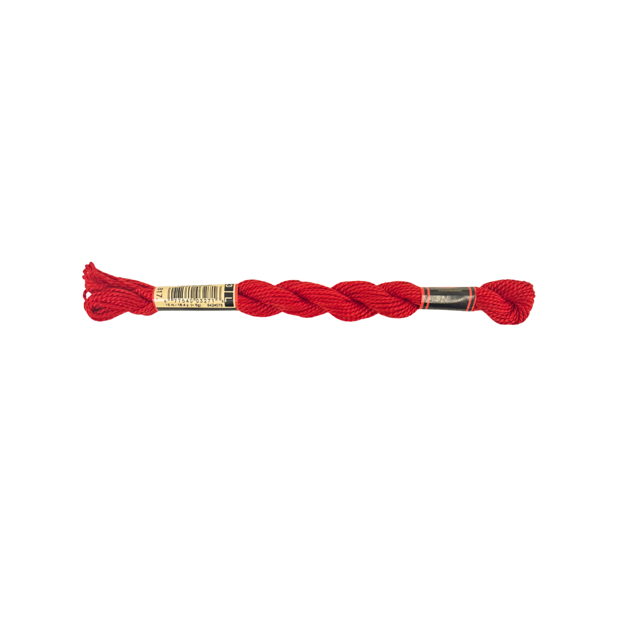 DMC 3 Pearl Cotton - Japanese Red #817