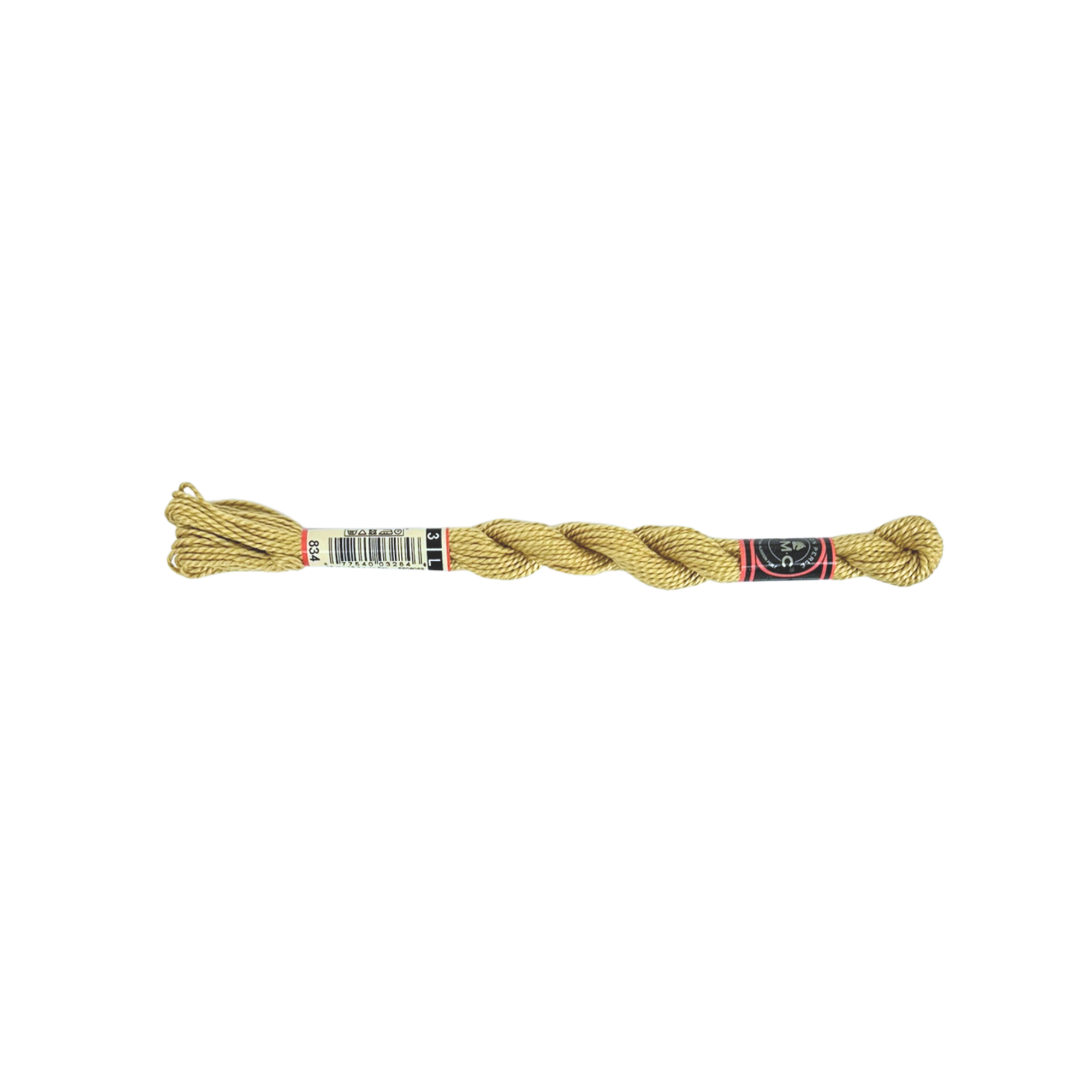 DMC 3 Pearl Cotton - Dusty sunflower #834
