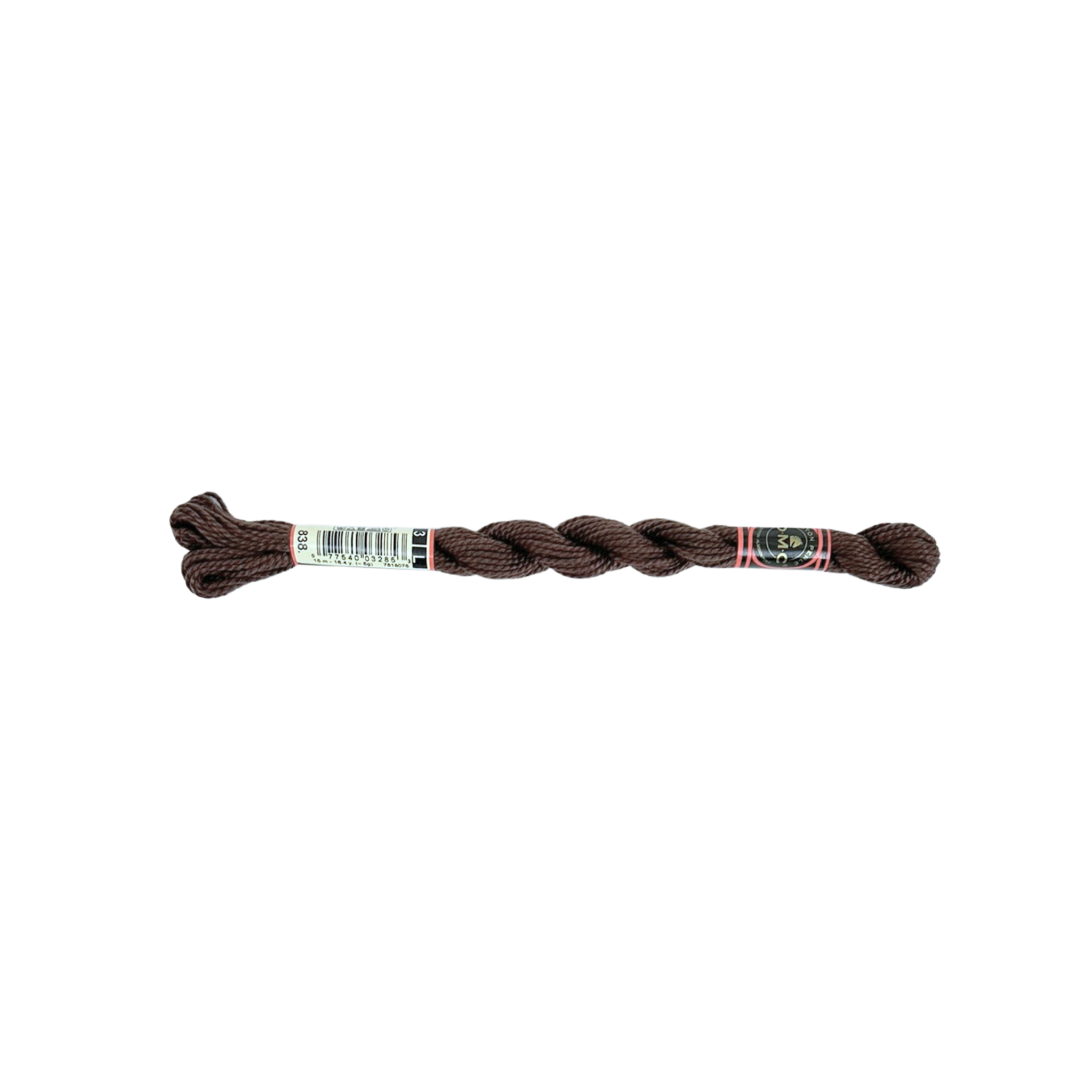 DMC 3 Pearl Cotton - Dark Wood #838