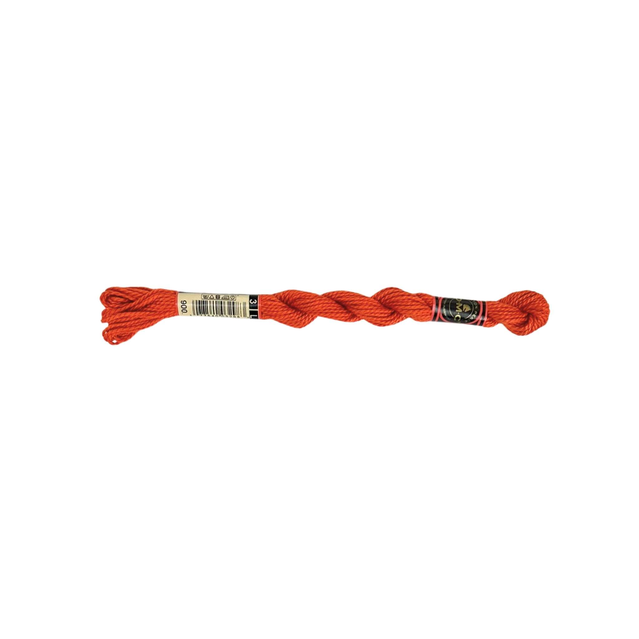 DMC 3 Pearl Cotton - Blood Orange #900