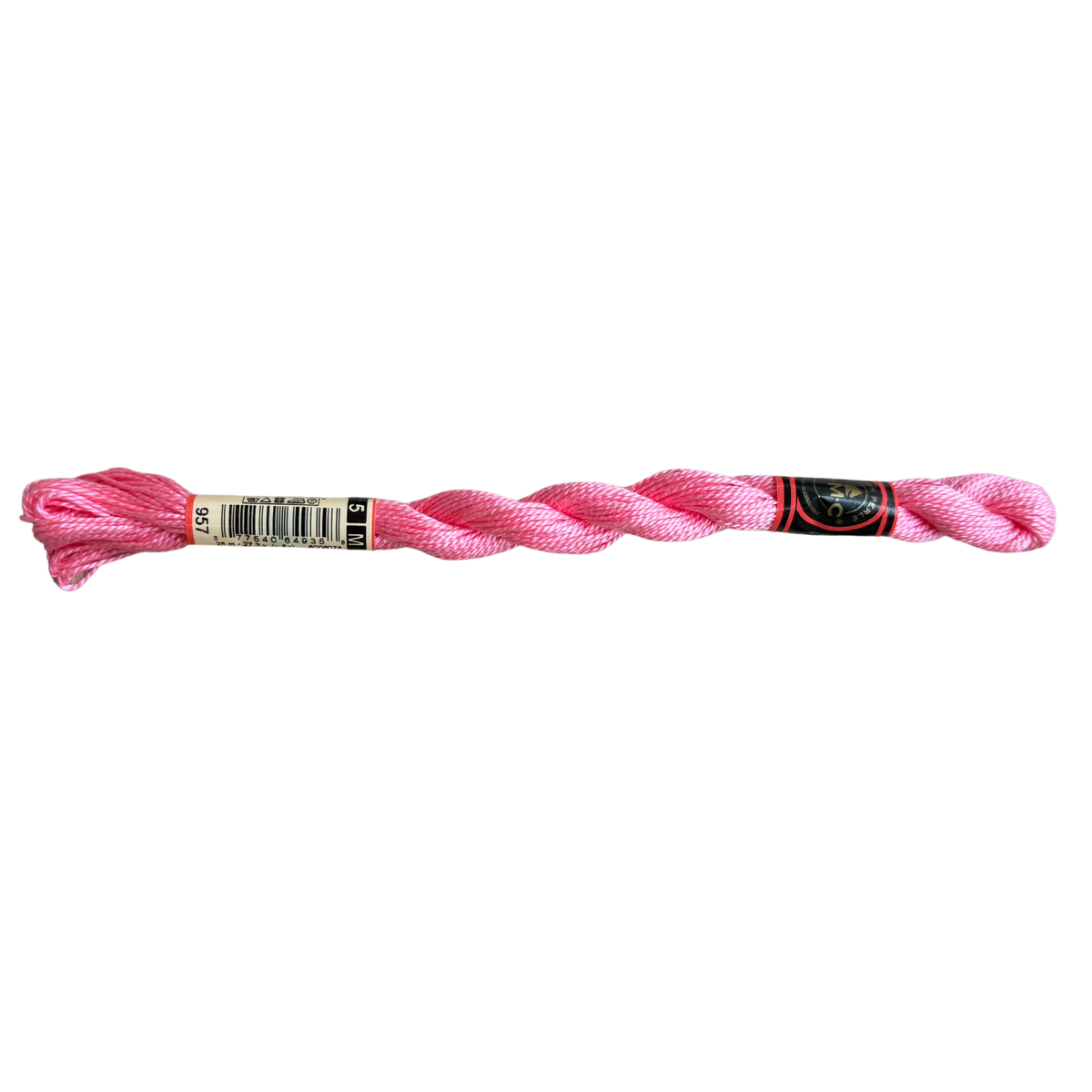 DMC 5 Pearl Cotton - Bubblegum Pink #957
