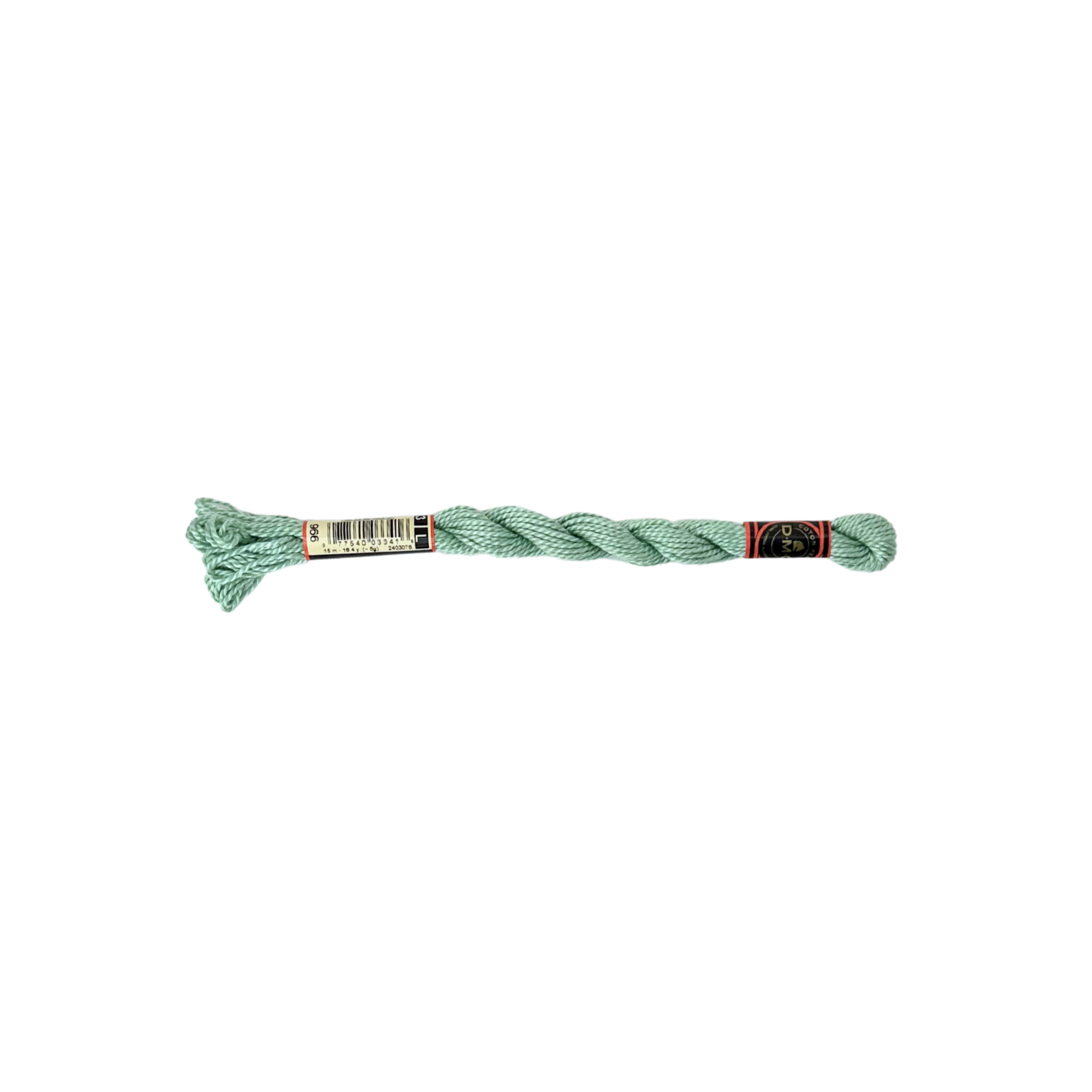 DMC 3 Pearl Cotton - Pearlescent Soft Green #966