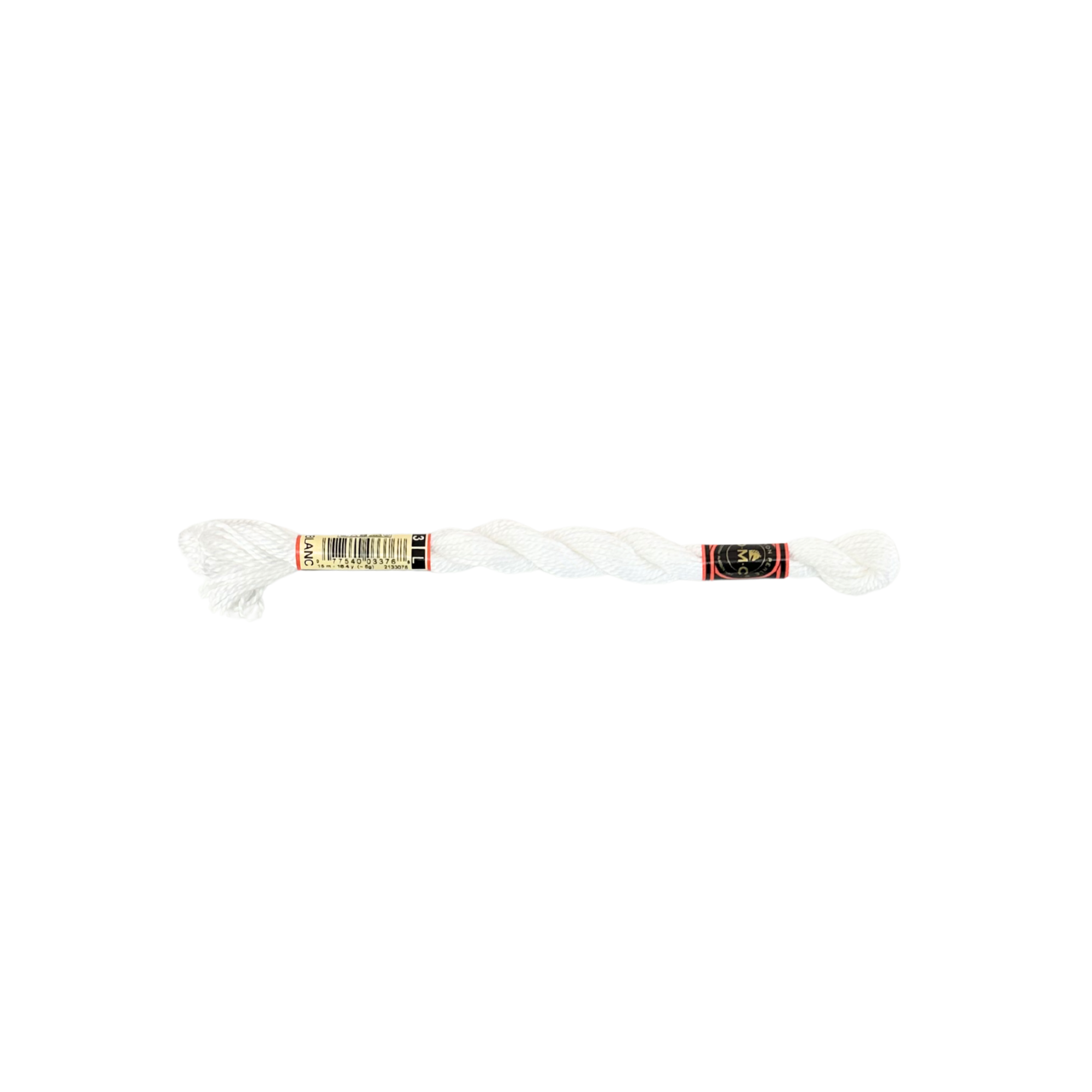 DMC 3 Pearl Cotton - Blanc #BLANC
