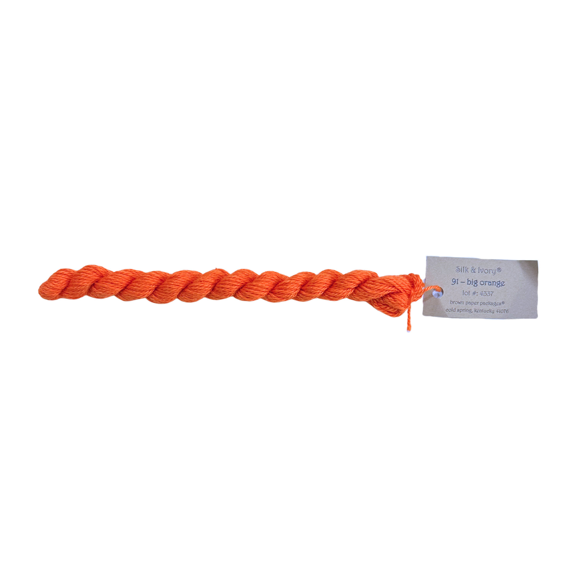 Silk & Ivory Thread - Big Orange