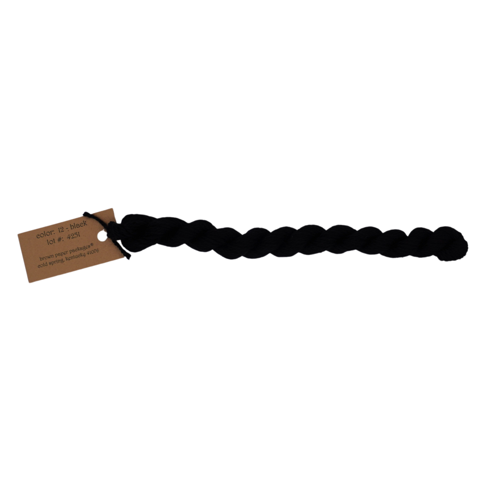 Silk & Ivory Thread - Black