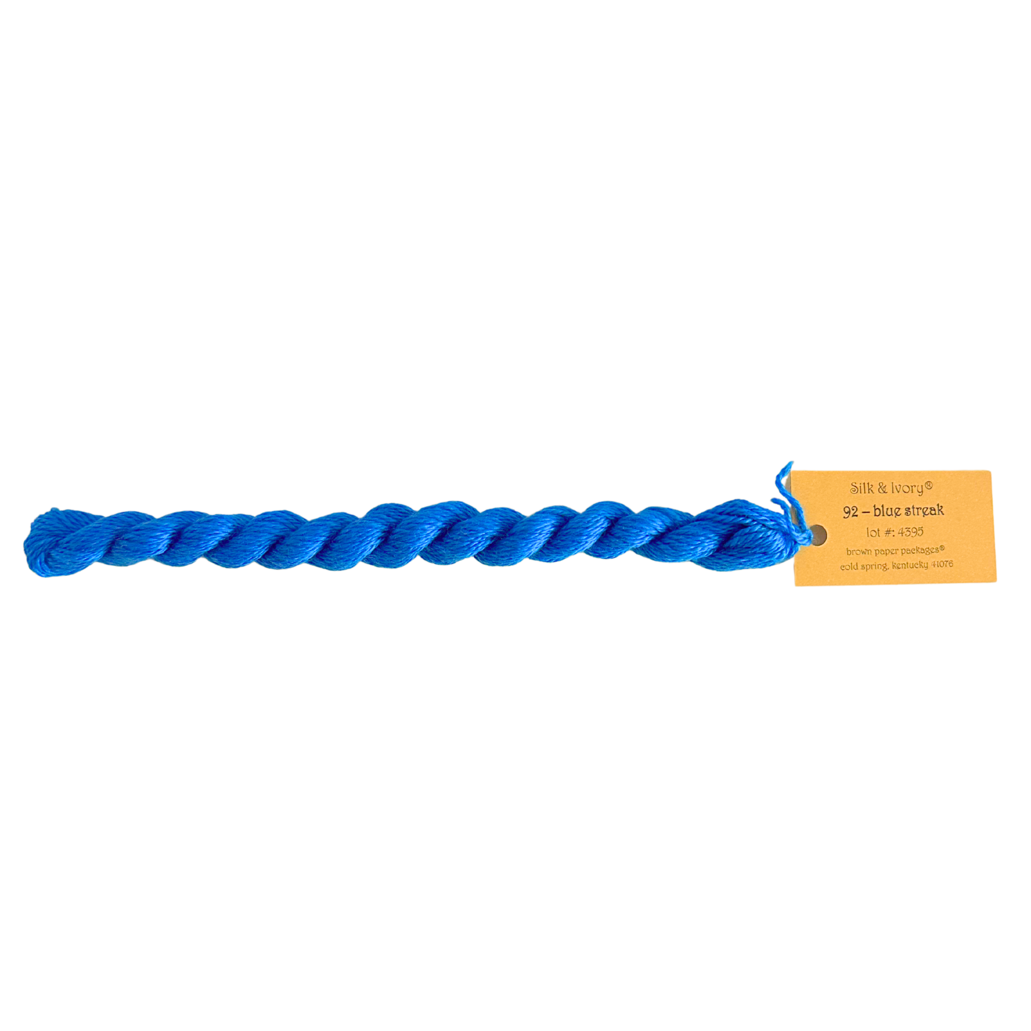 Silk & Ivory Thread - Blue Streak