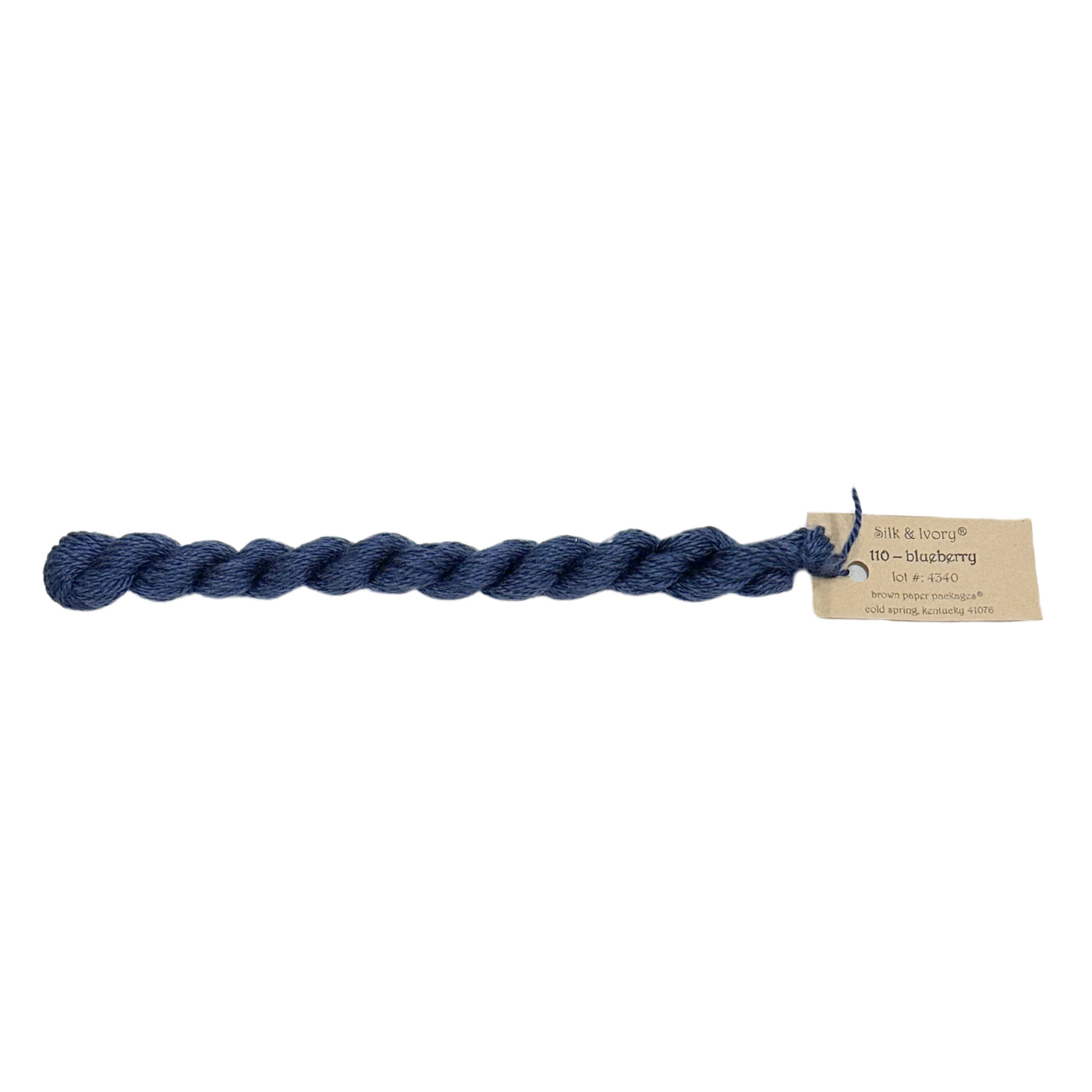 Silk & Ivory Thread - Blueberry