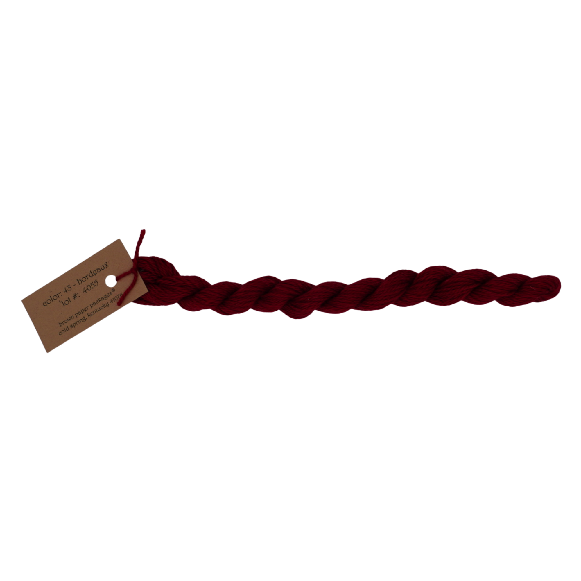 Silk & Ivory Thread - Bordeaux