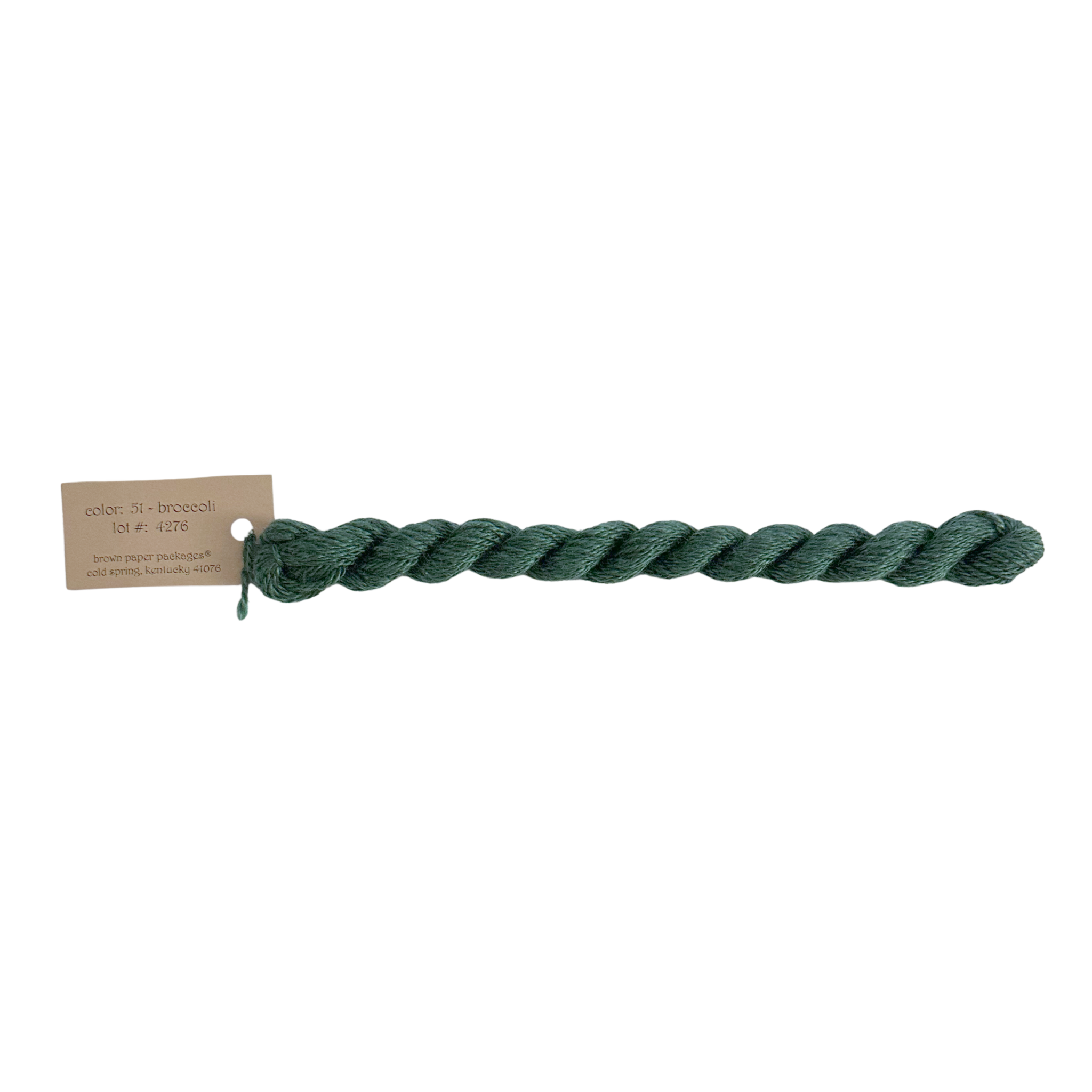 Silk & Ivory Thread - Broccoli