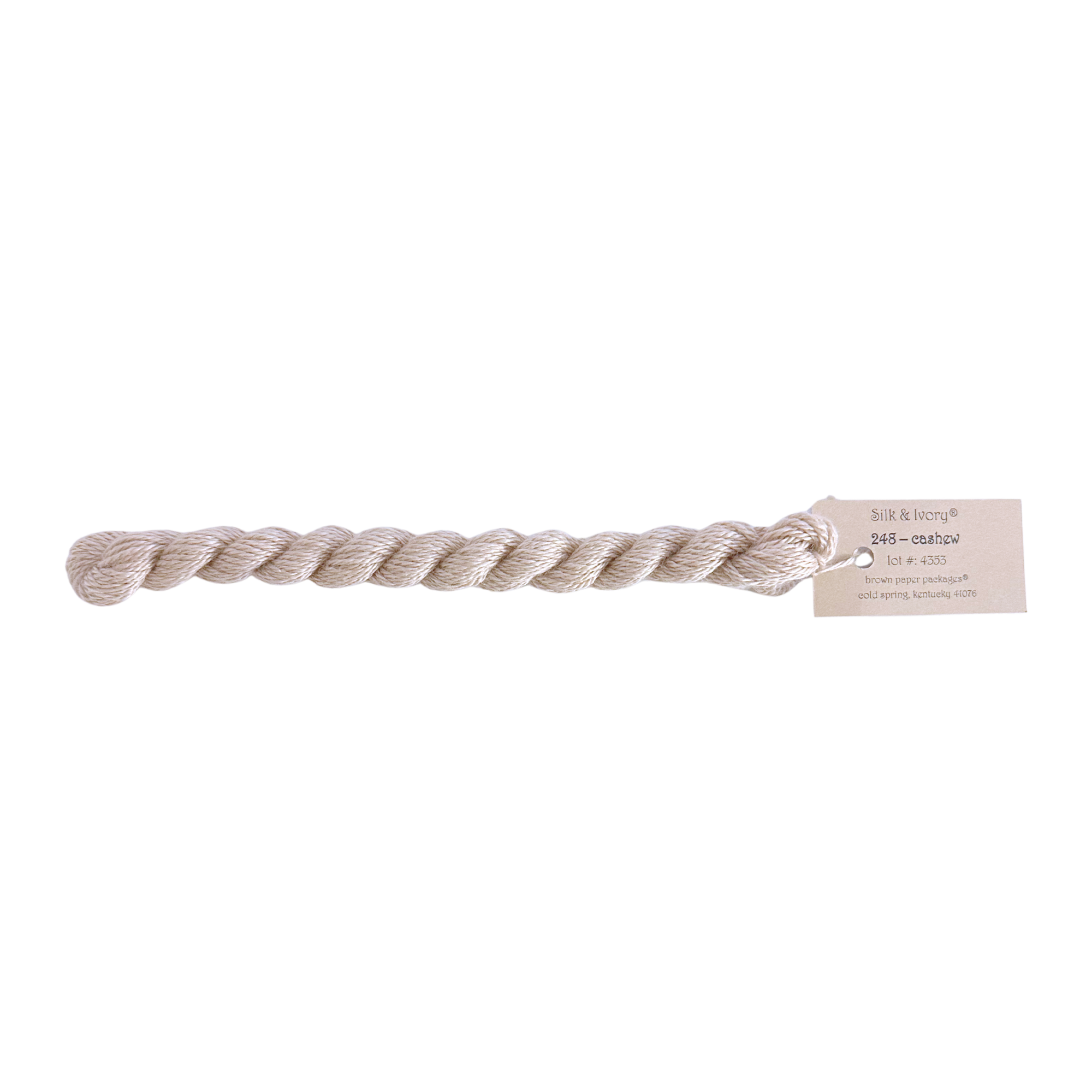 Silk & Ivory Thread - Cashew
