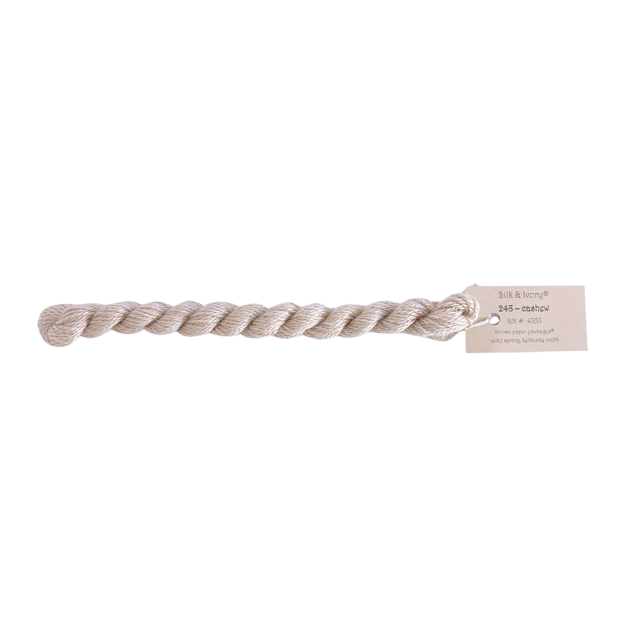 Silk & Ivory Thread - Cashew