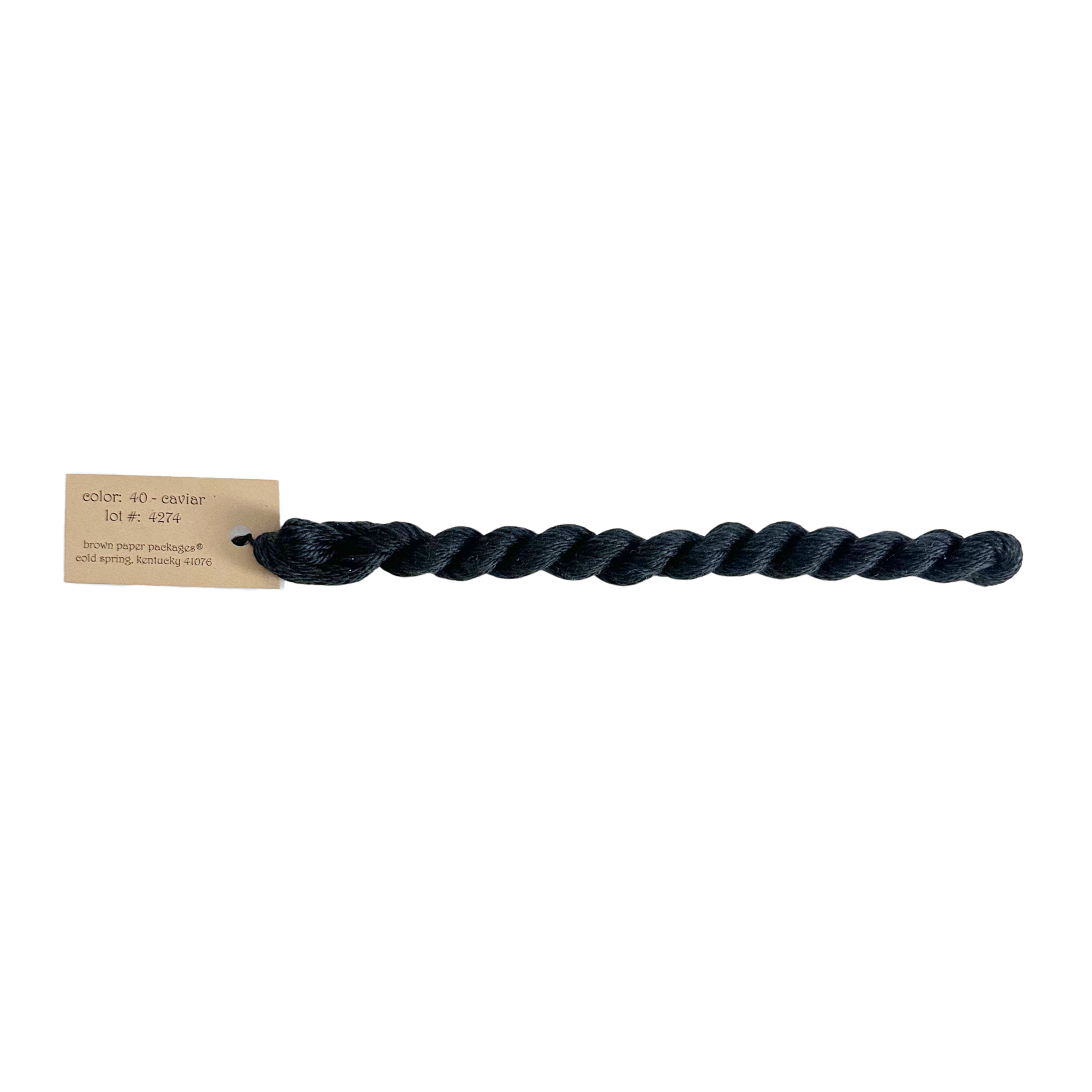 Silk & Ivory Thread - Caviar
