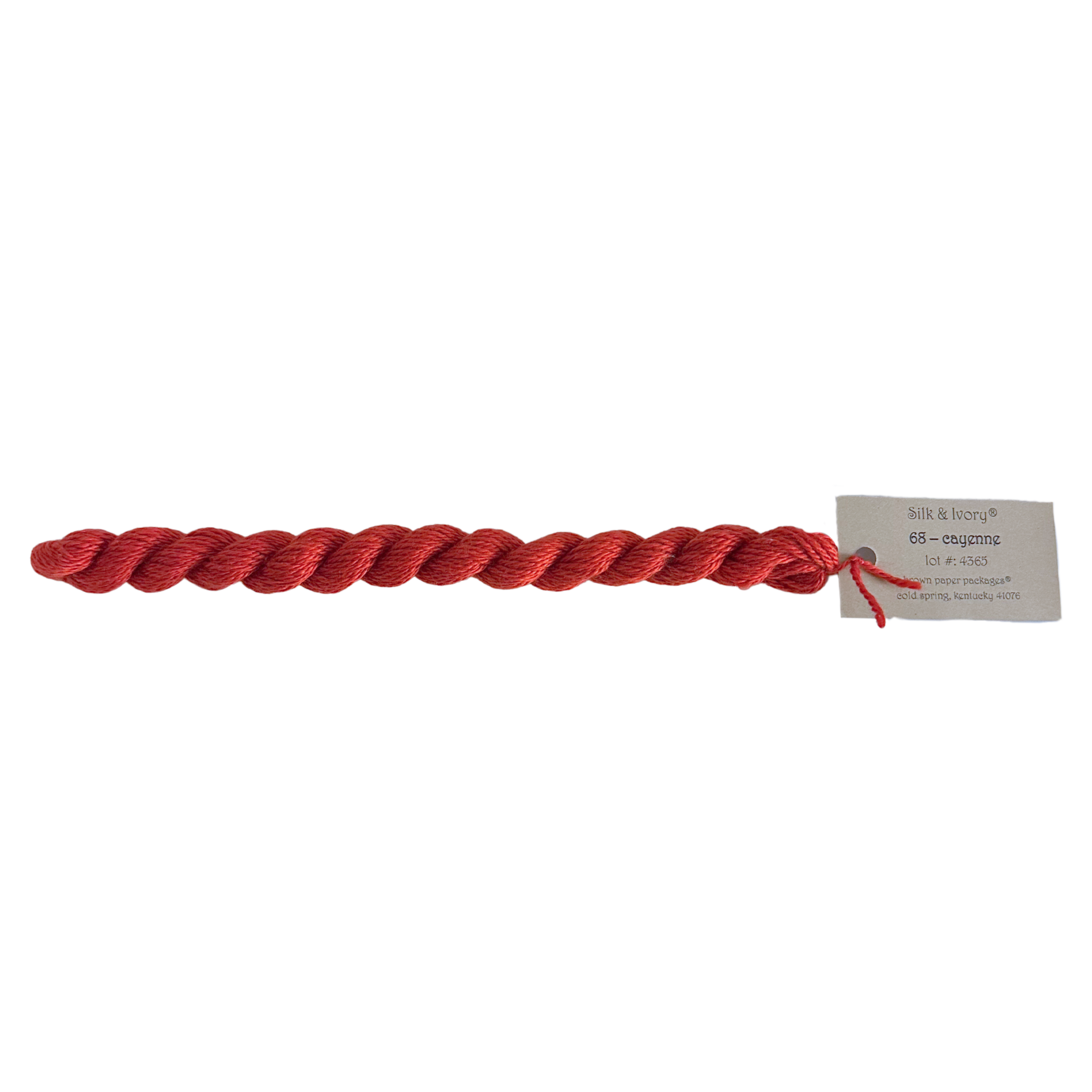 Silk & Ivory Thread - Cayenne